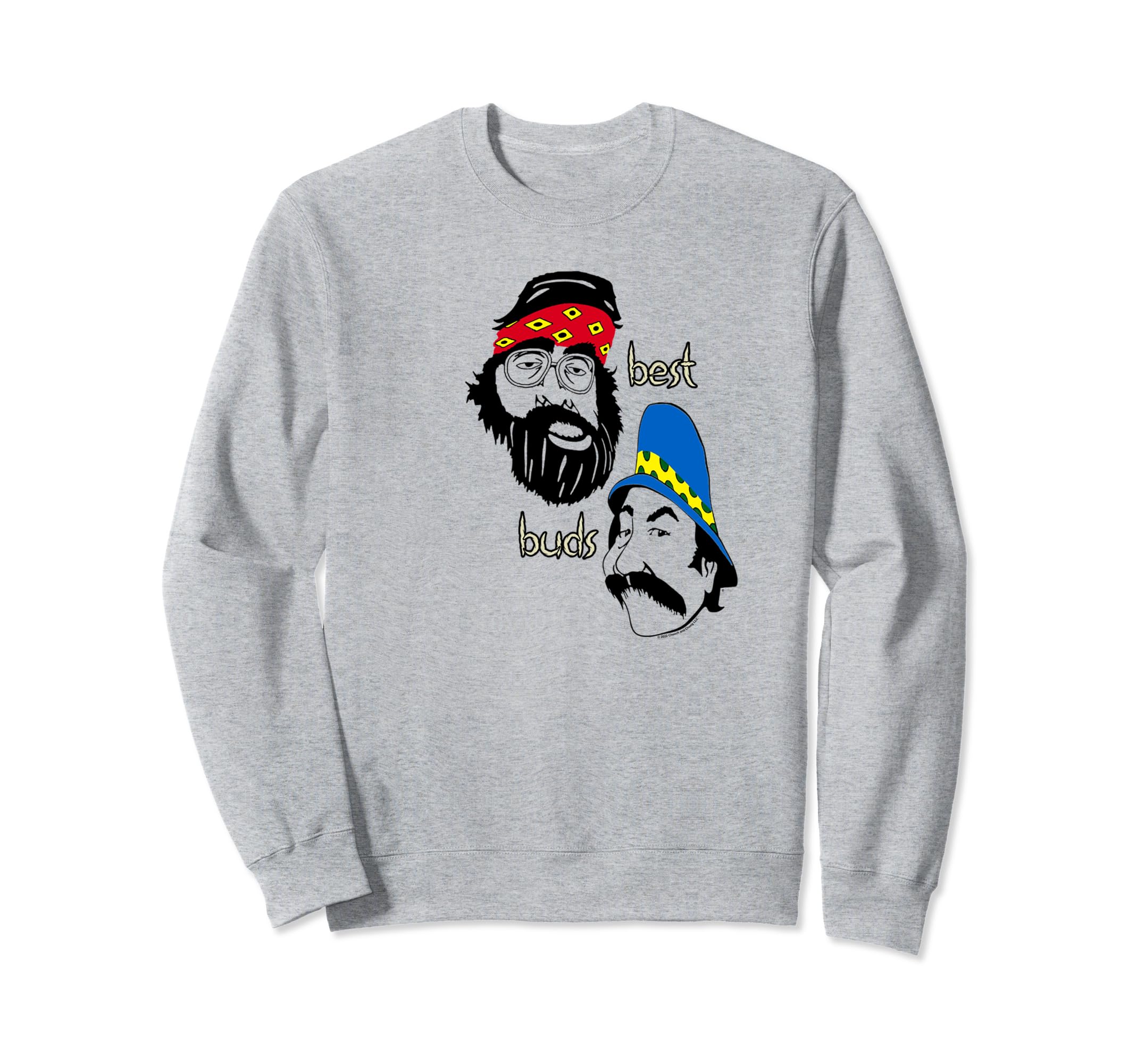 Cheech & Chong Best Buds Distorted Trippy Cartoon Faces トレーナー