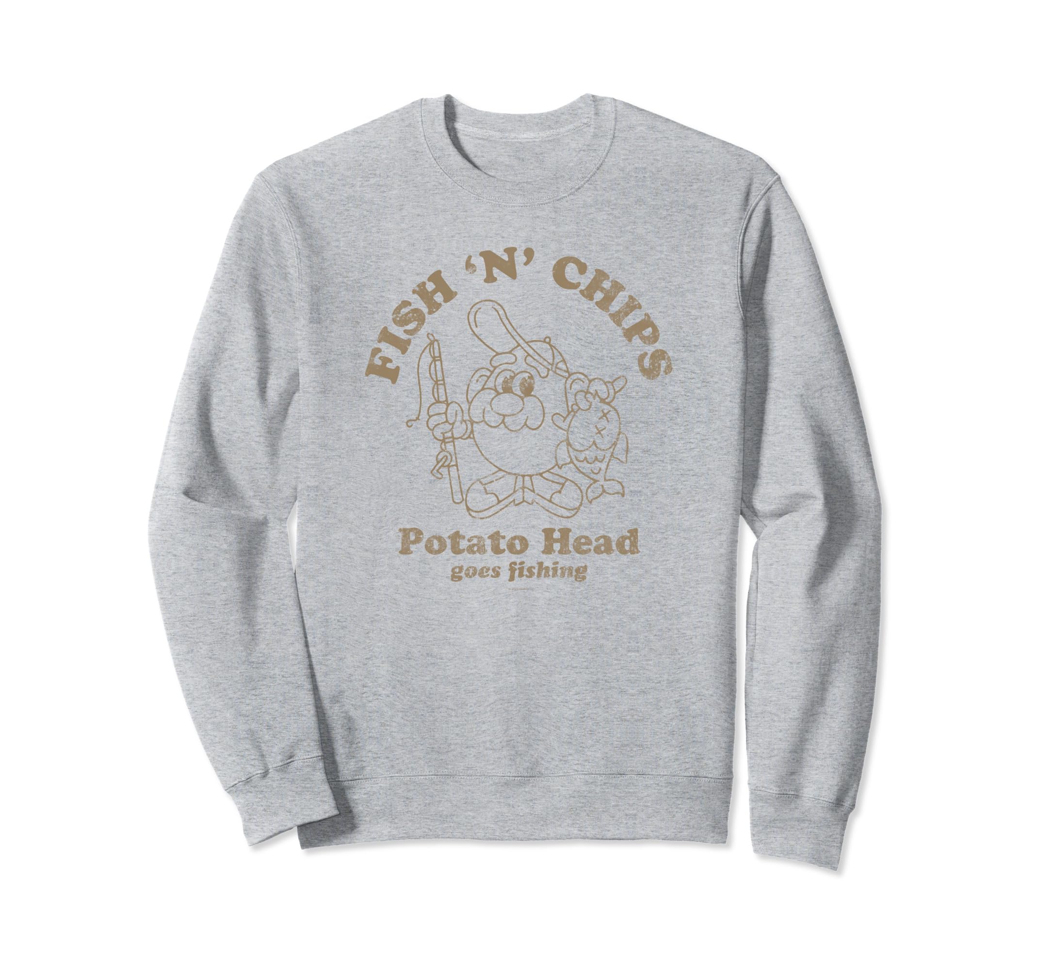 Potato Head Fish 'N' Chips Goes Fishing Logo トレーナー