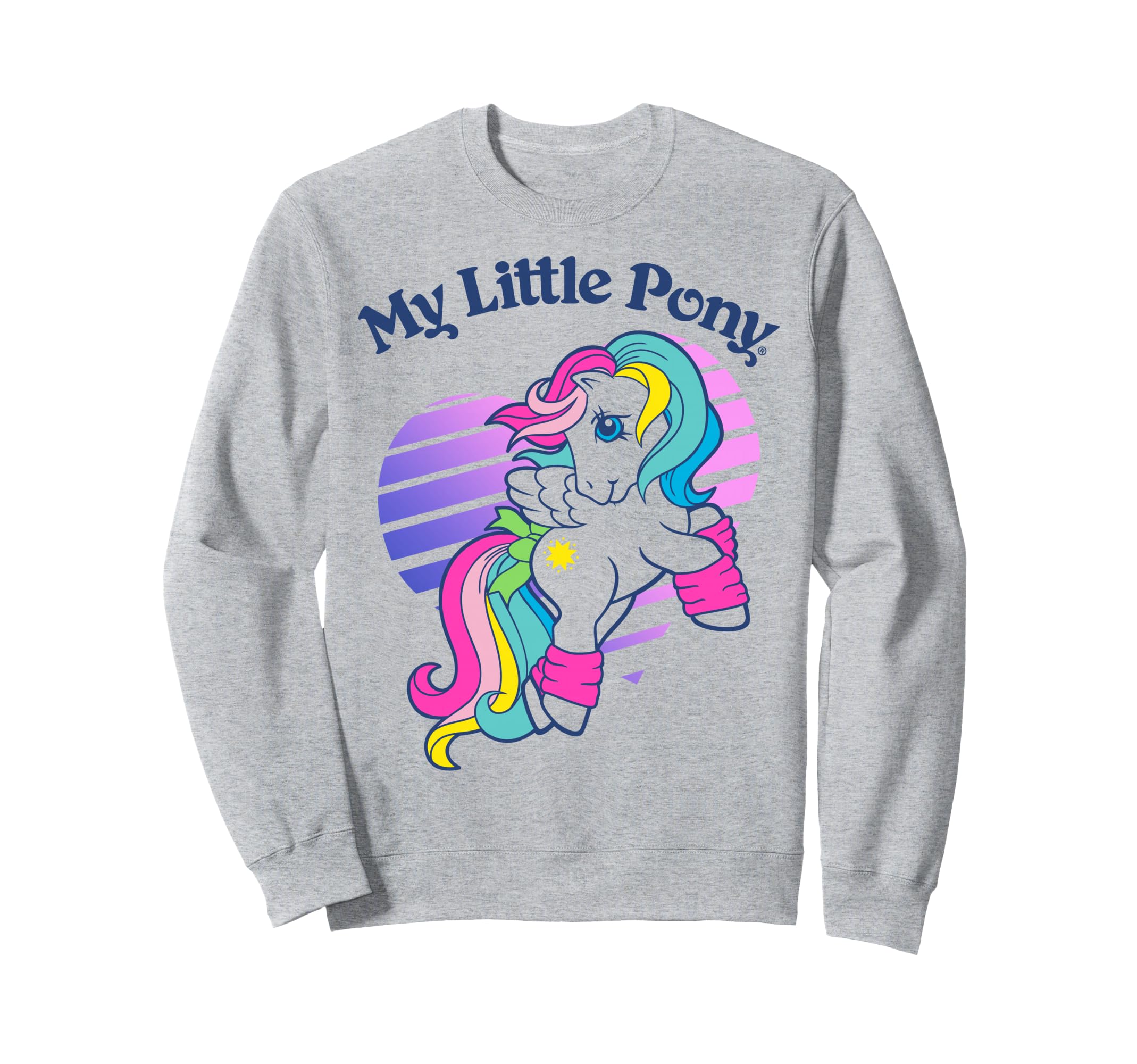 My Little Pony Starshine Rainbow Heart Striped Portrait トレーナー