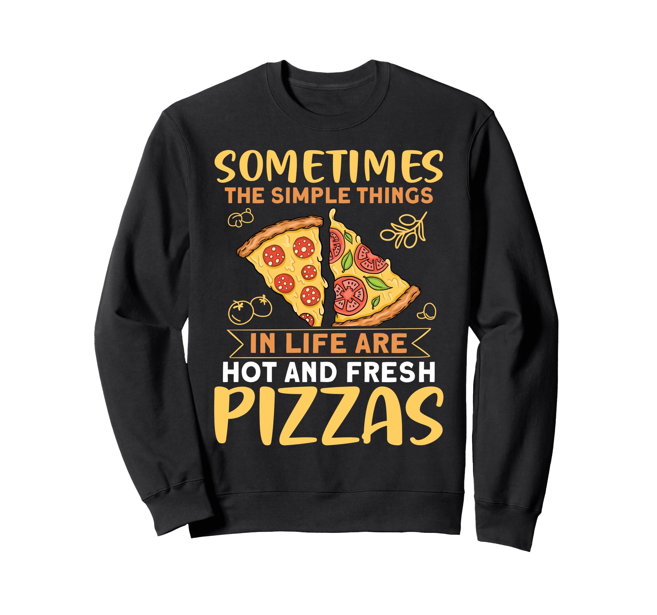 Pizza - ピザを食べる人のためのピザの配達デザイン トレーナー