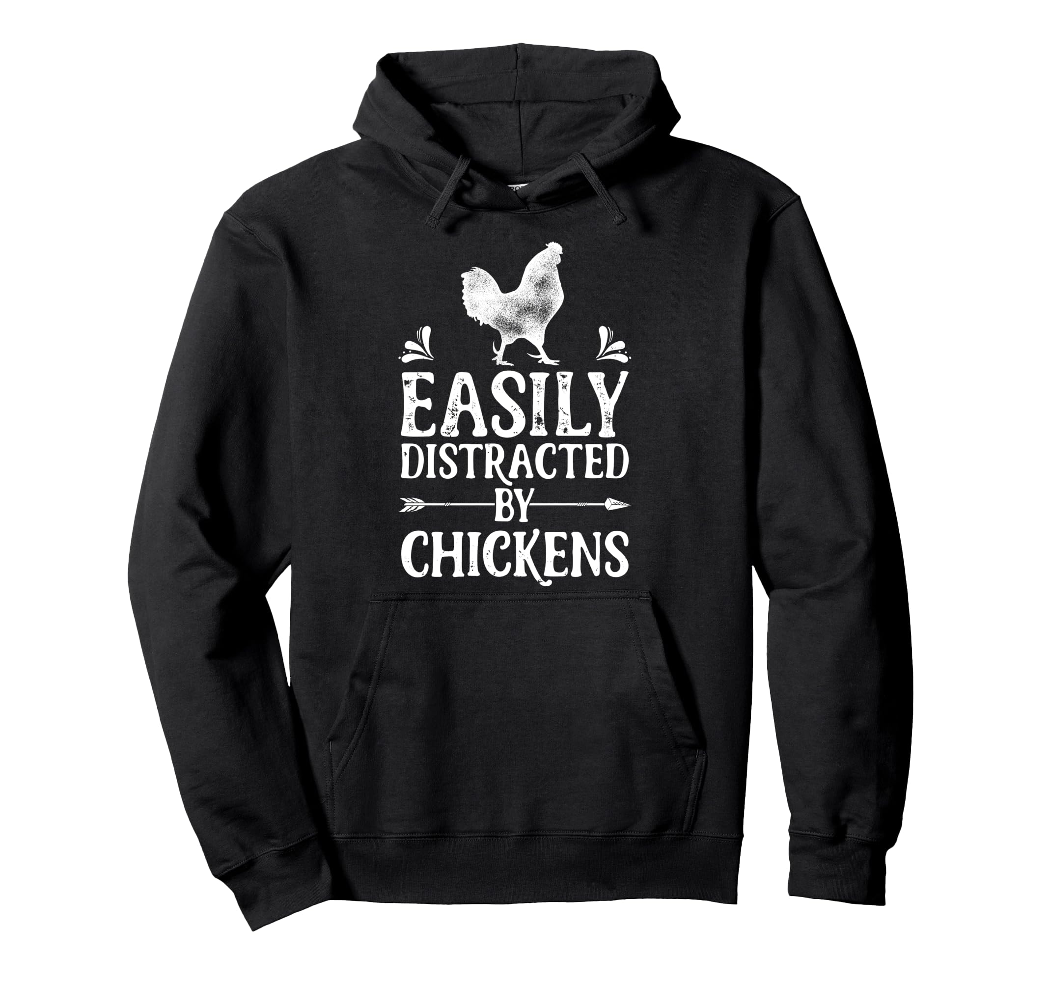 Chicken Easily Distracted By Chickens Poultry Farmer Farm パーカー