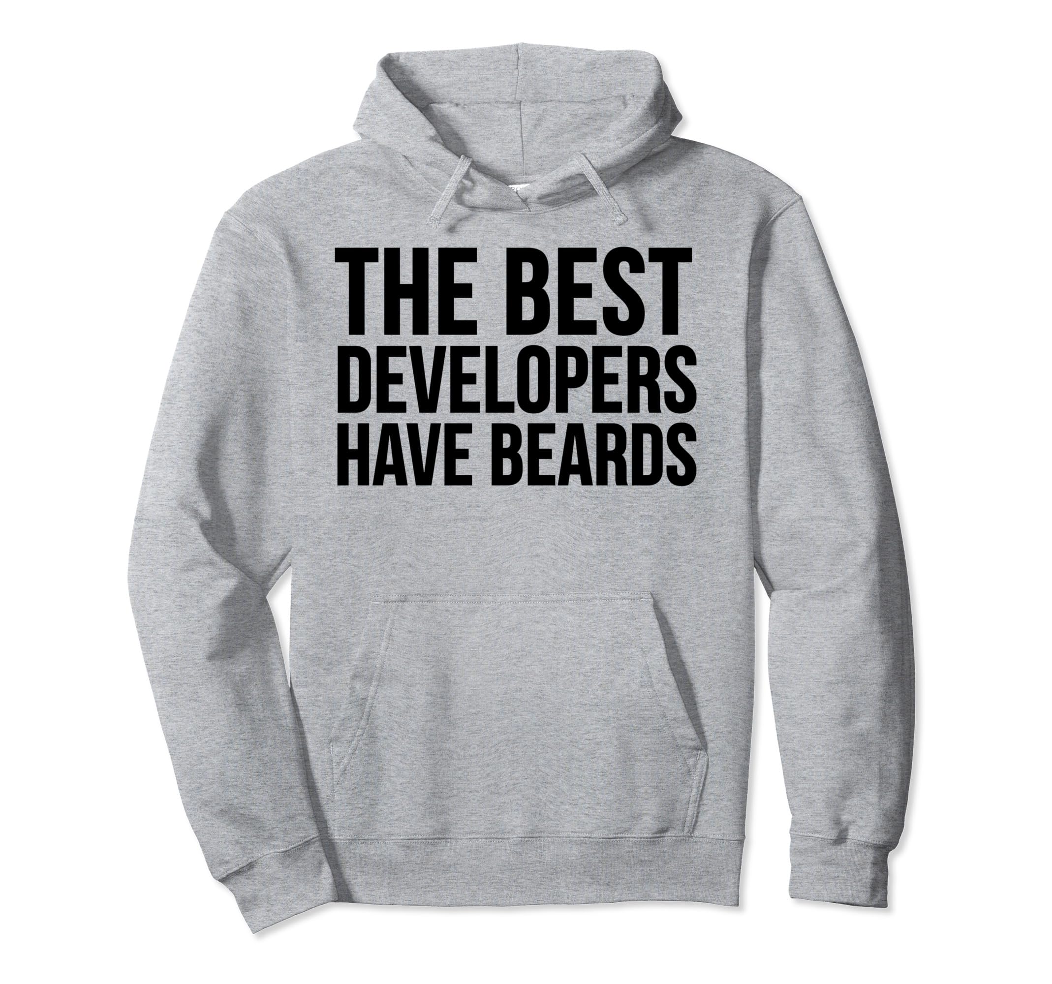 The Best Developers Have Beards - 面白いソフトウェア開発者 パーカー