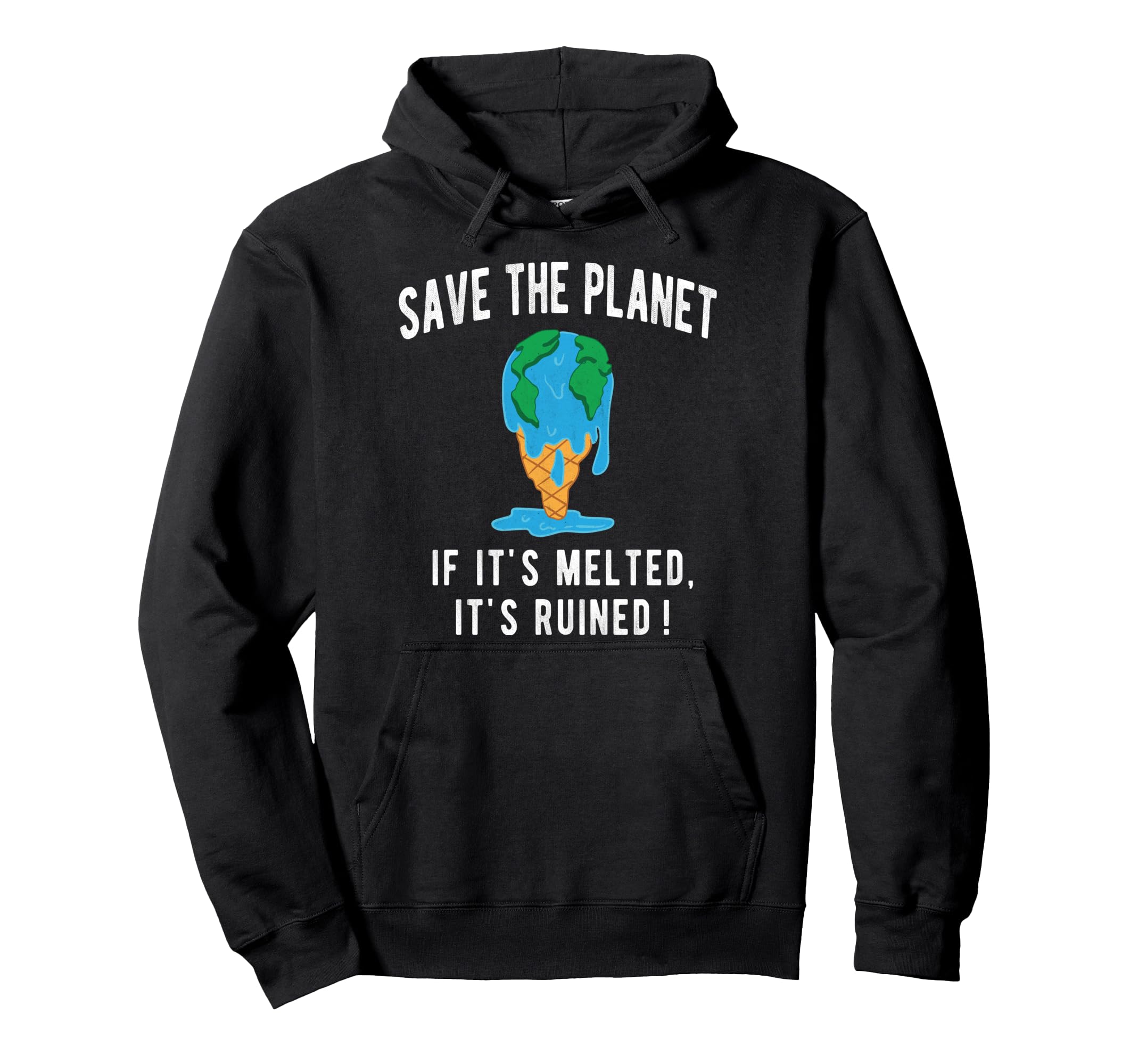 Save The Planet Earth Day アースアイス 地球温暖 パーカー