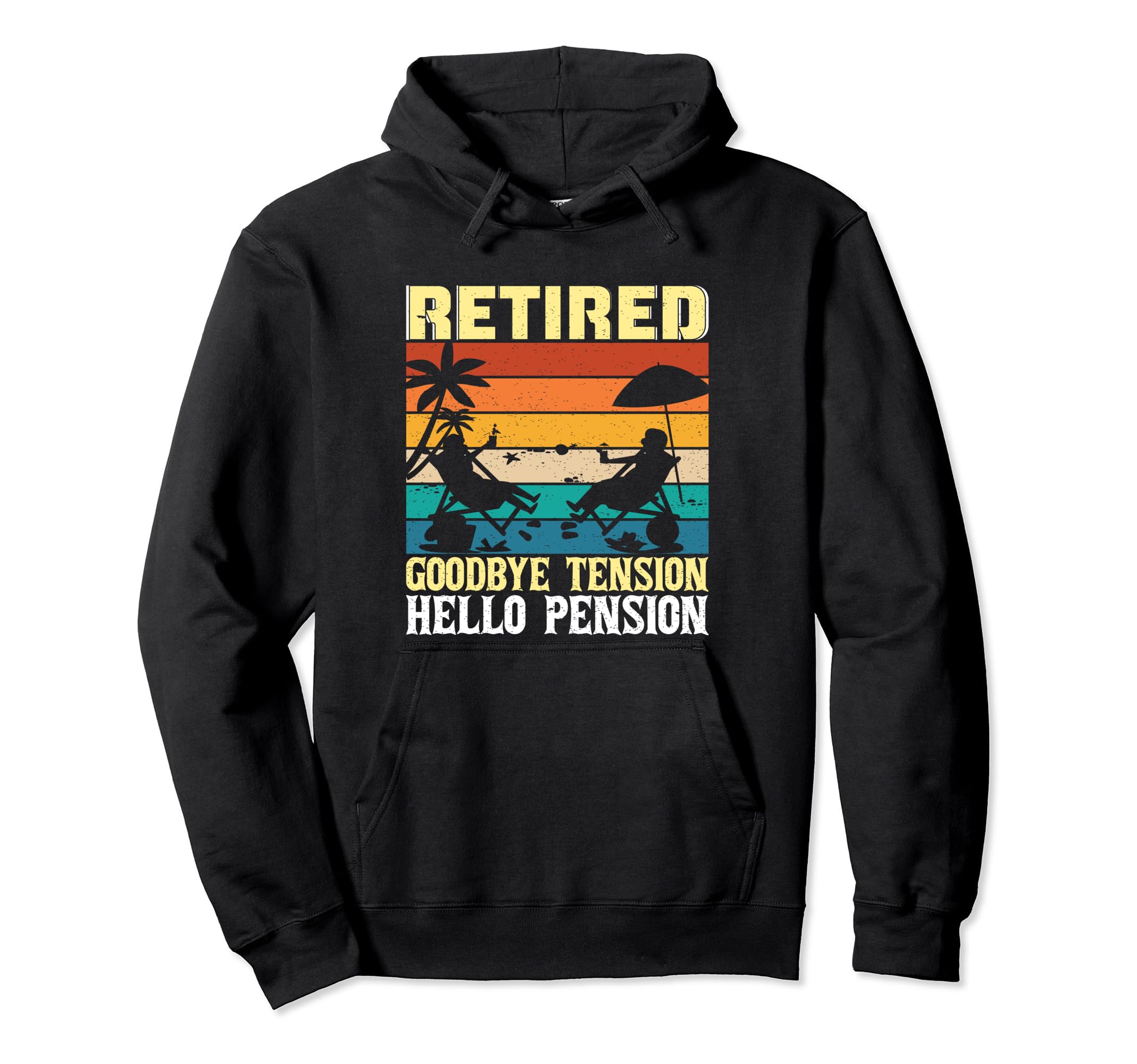 引退 Goodbye Tension Hello Pension Retirement パーカー