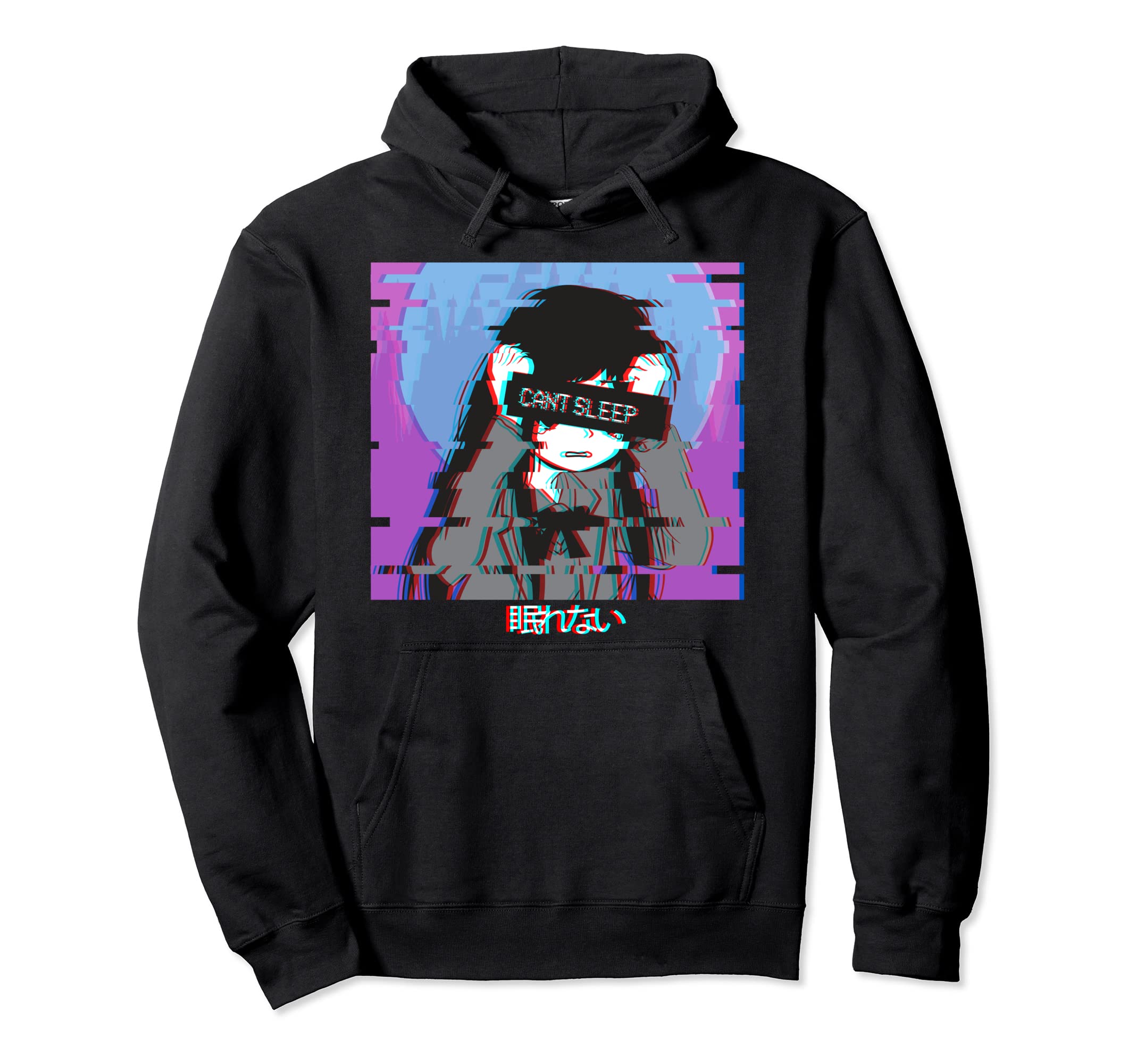 Other - Can't Sleep Sad Anime Girl Japanese Vaporwave Aesthetic Lofi パーカー