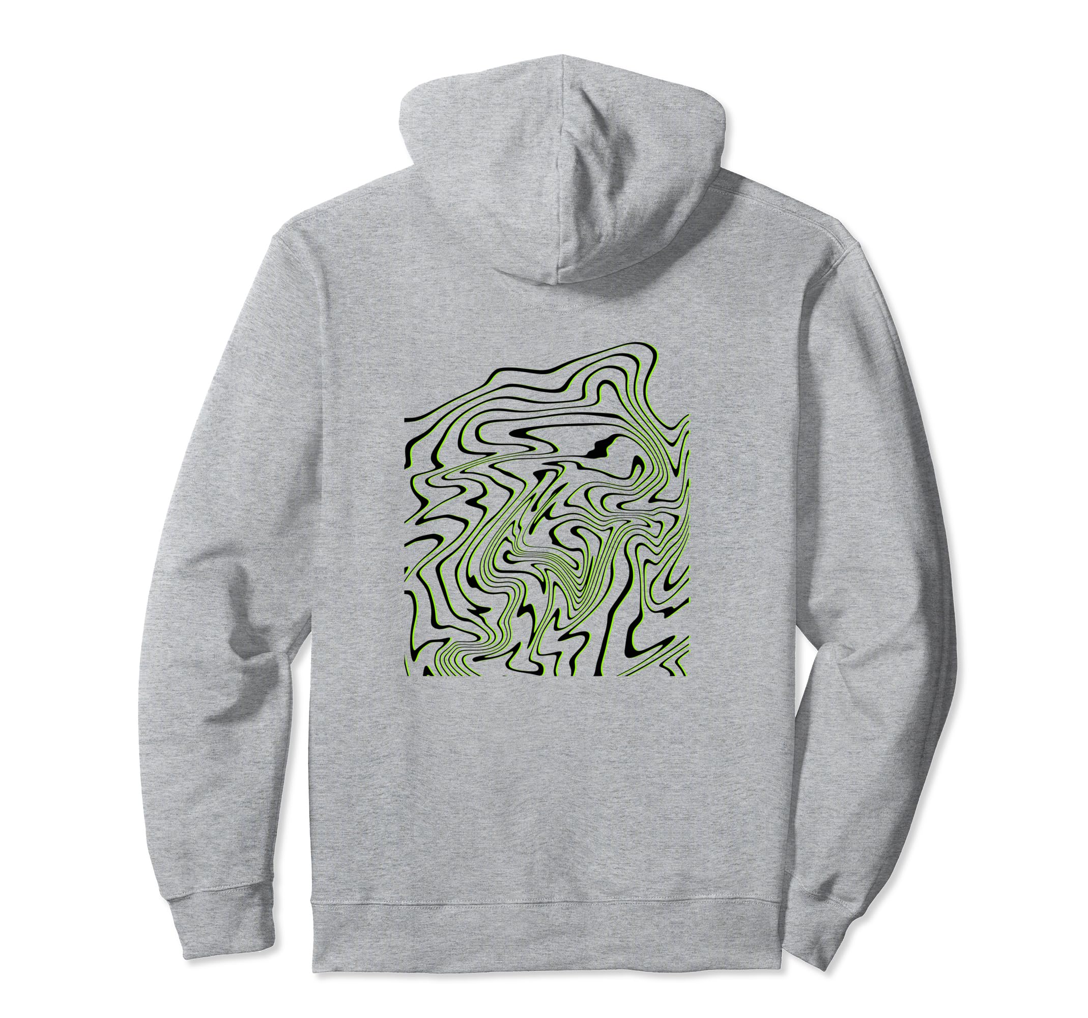 Trippy Liquid グリッチライン グルービー エステティック サイケデリック クール パーカー