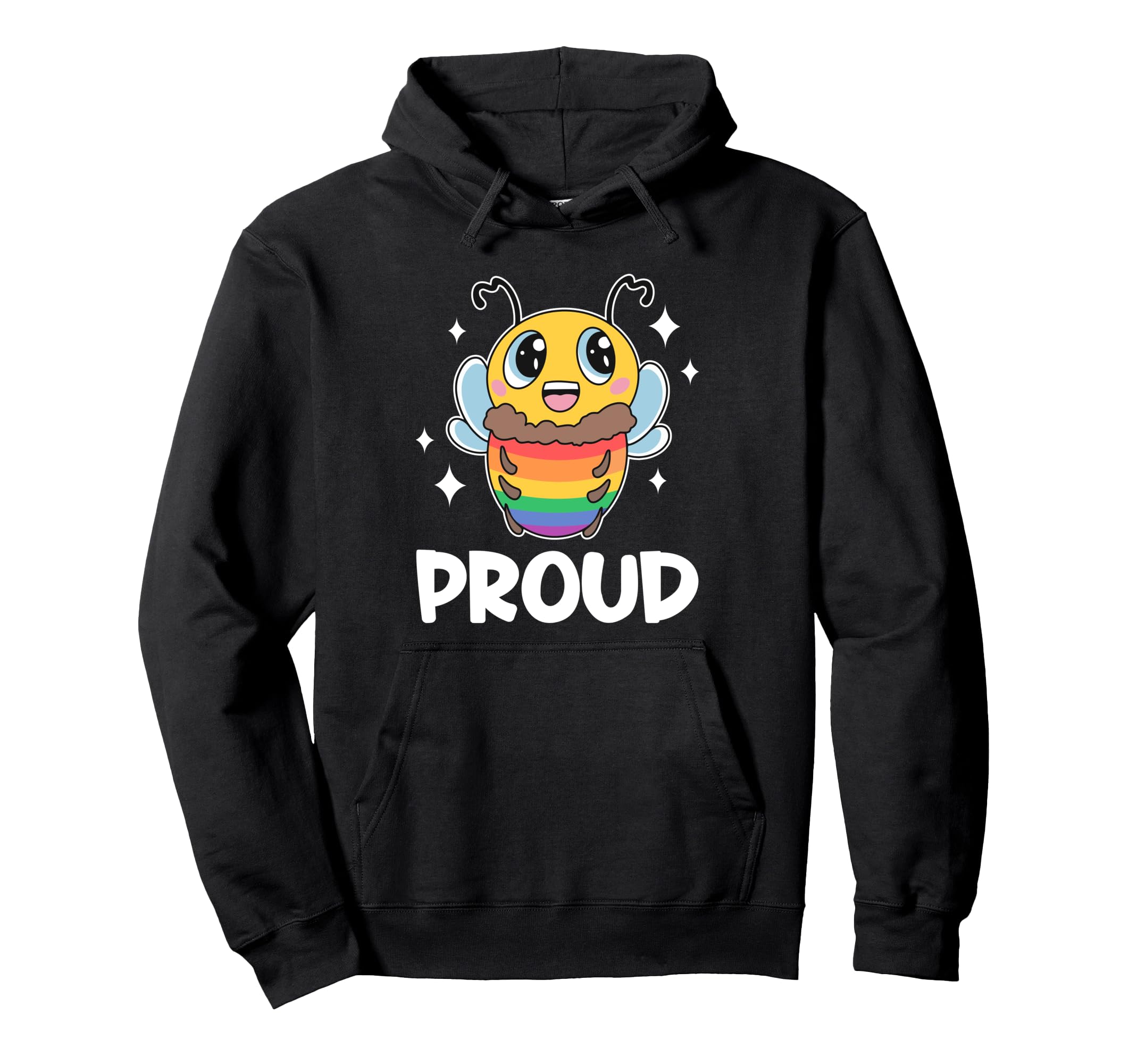 Bee Proud ゲイプライド レインボーフラッグ レズビアン 平等 同盟国 LGBT パーカー