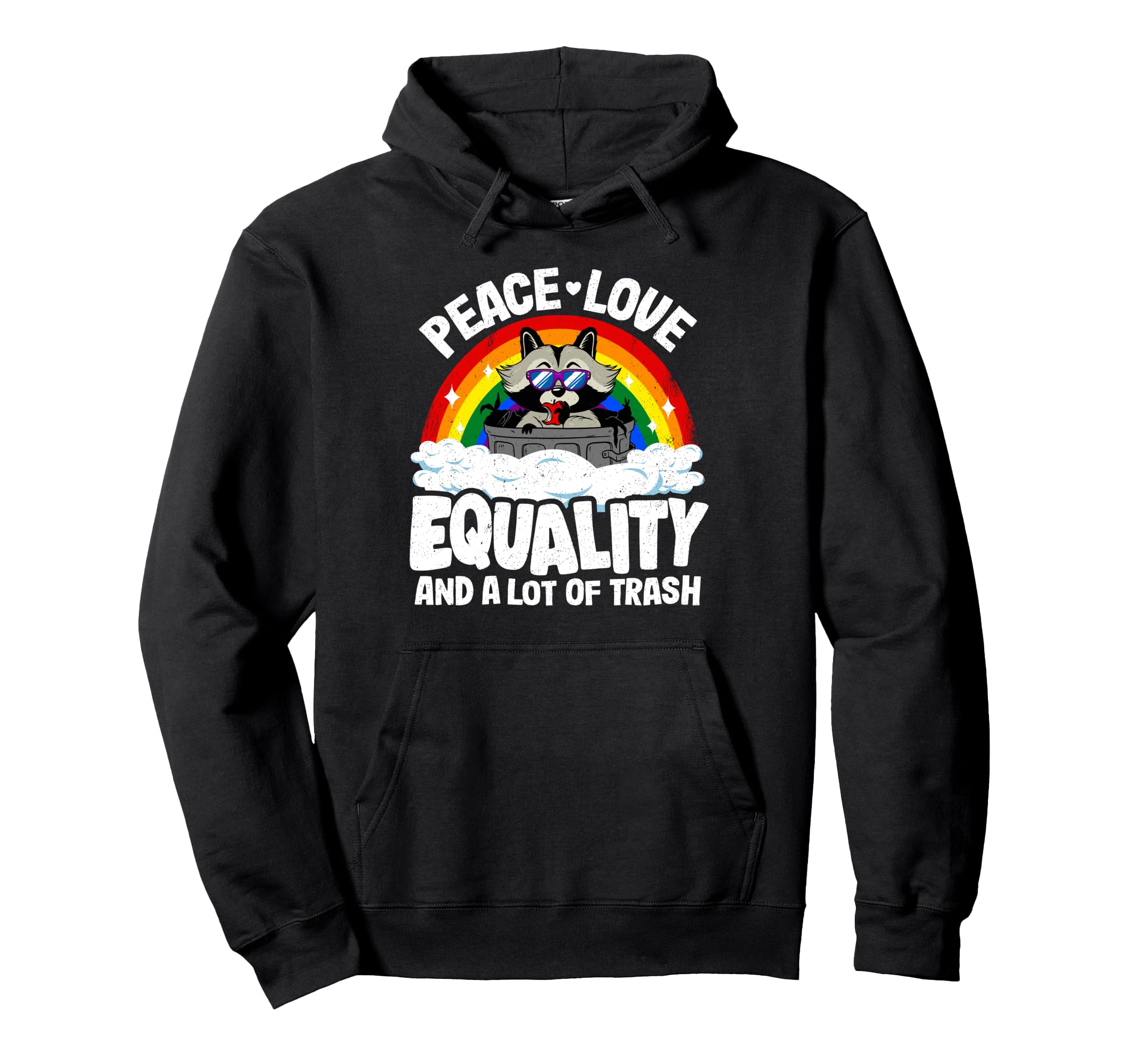 Rakuten - Peace Love & Equality アライグマ ゲイプライド レインボーアリー LGBT パーカー