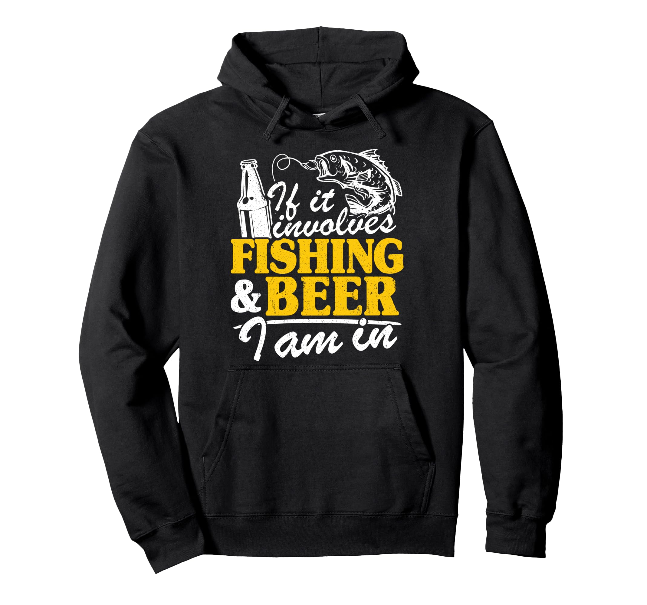 If It Involves Fishing & Beer I Am In Fisherman メンズ 釣り パーカー