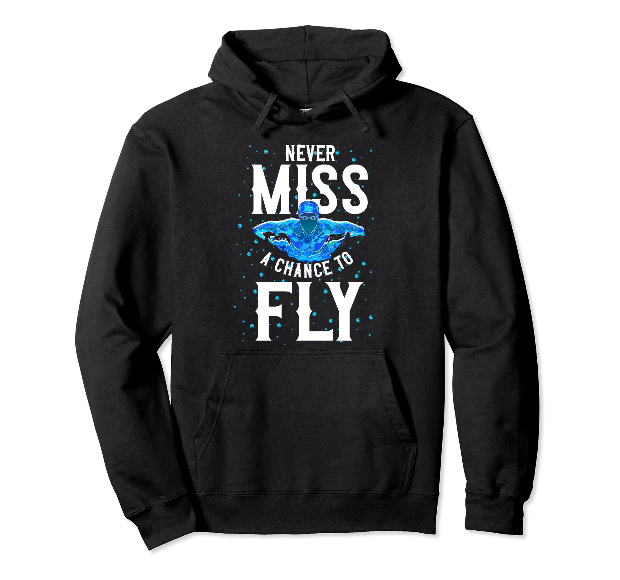 スイマー スイム Never Miss A Chance To Fly バタフライ スイミング パーカー