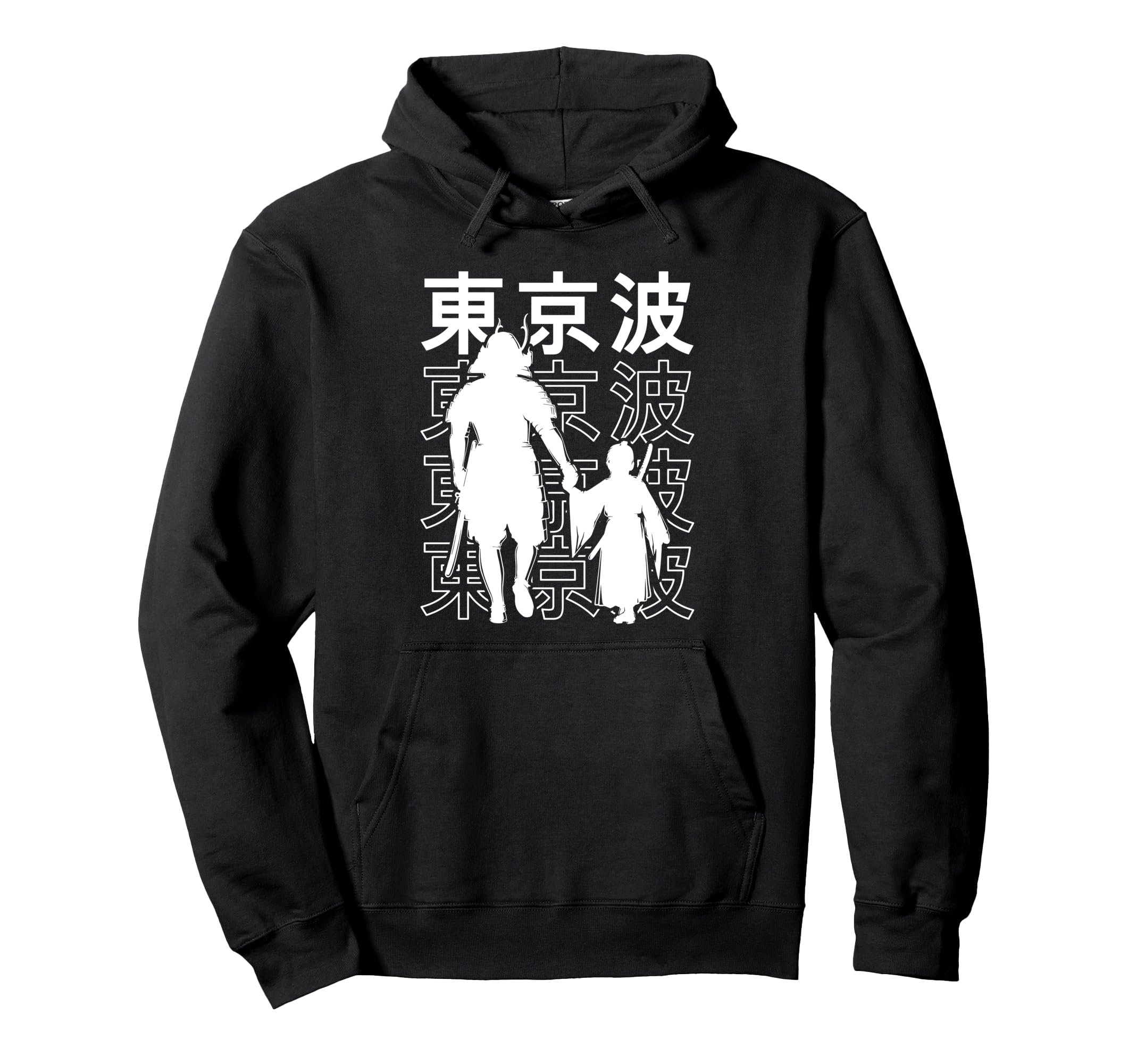 日本の侍戦士&息子日本美術 パーカー