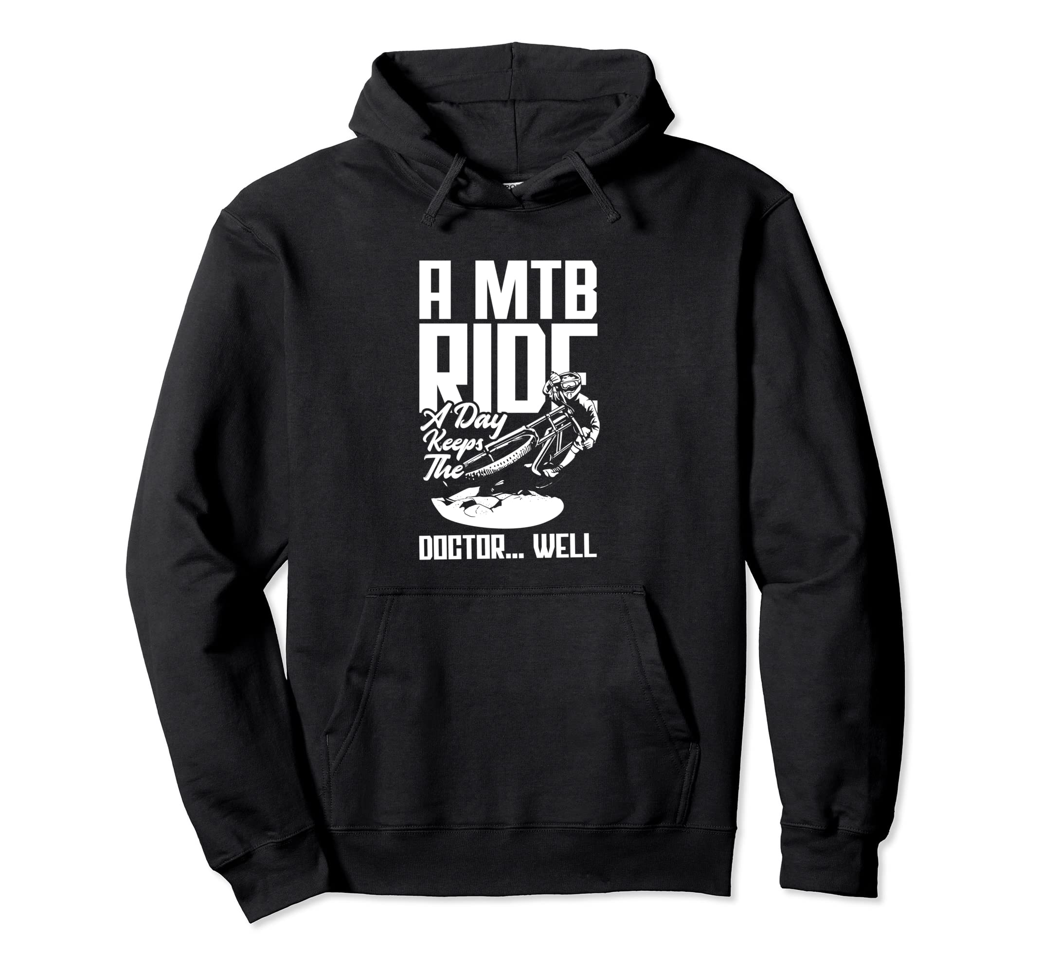 A MTB Ride A Day マウンテンバイカー 面白い MTB マウンテンバイク パーカー