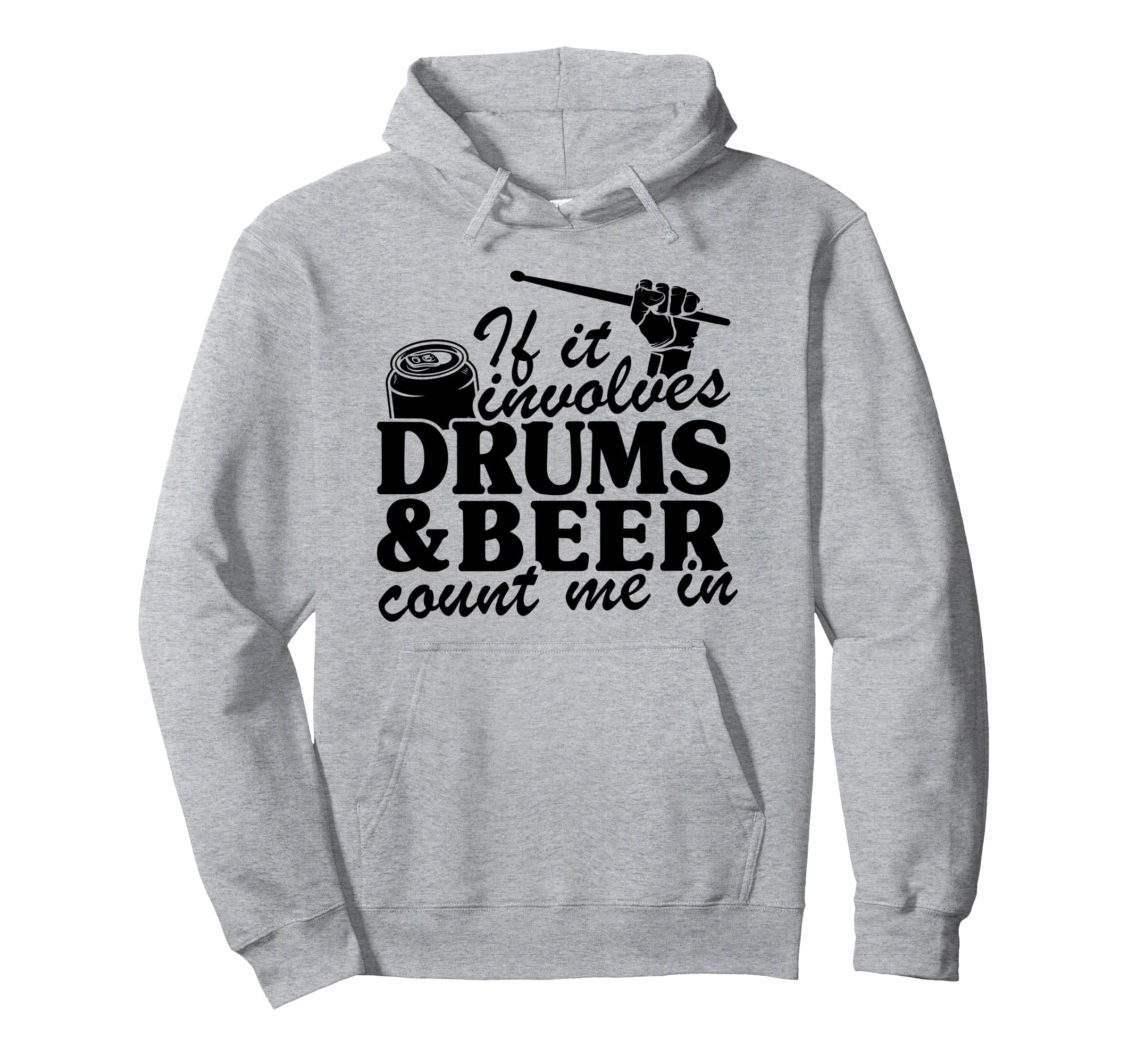 If It Involves Drums & Beer Count Me In Dad 面白いドラマー パーカー