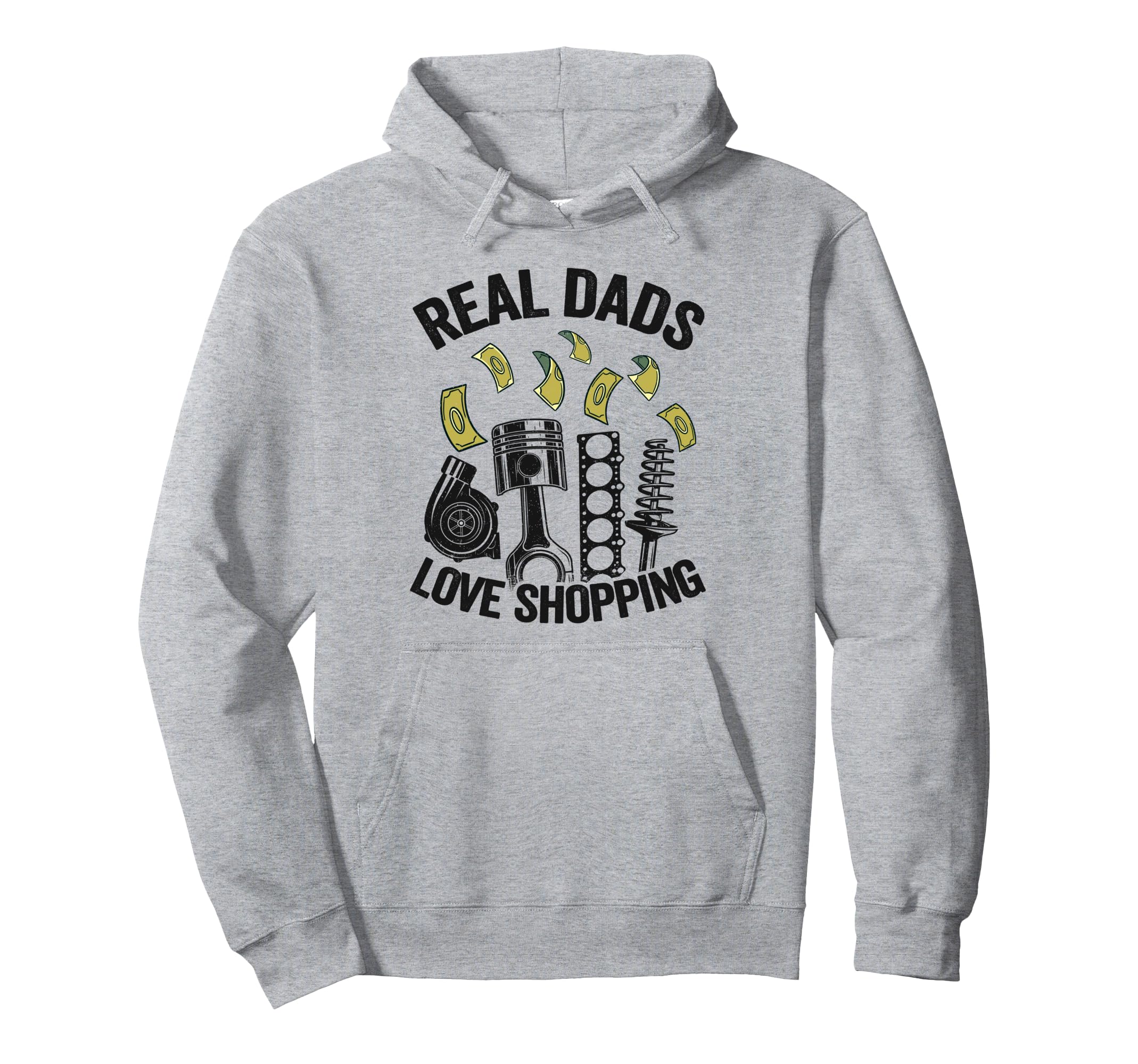 Real Dads Love Shopping Car Guy Garage カーパーツ メカニック パーカー