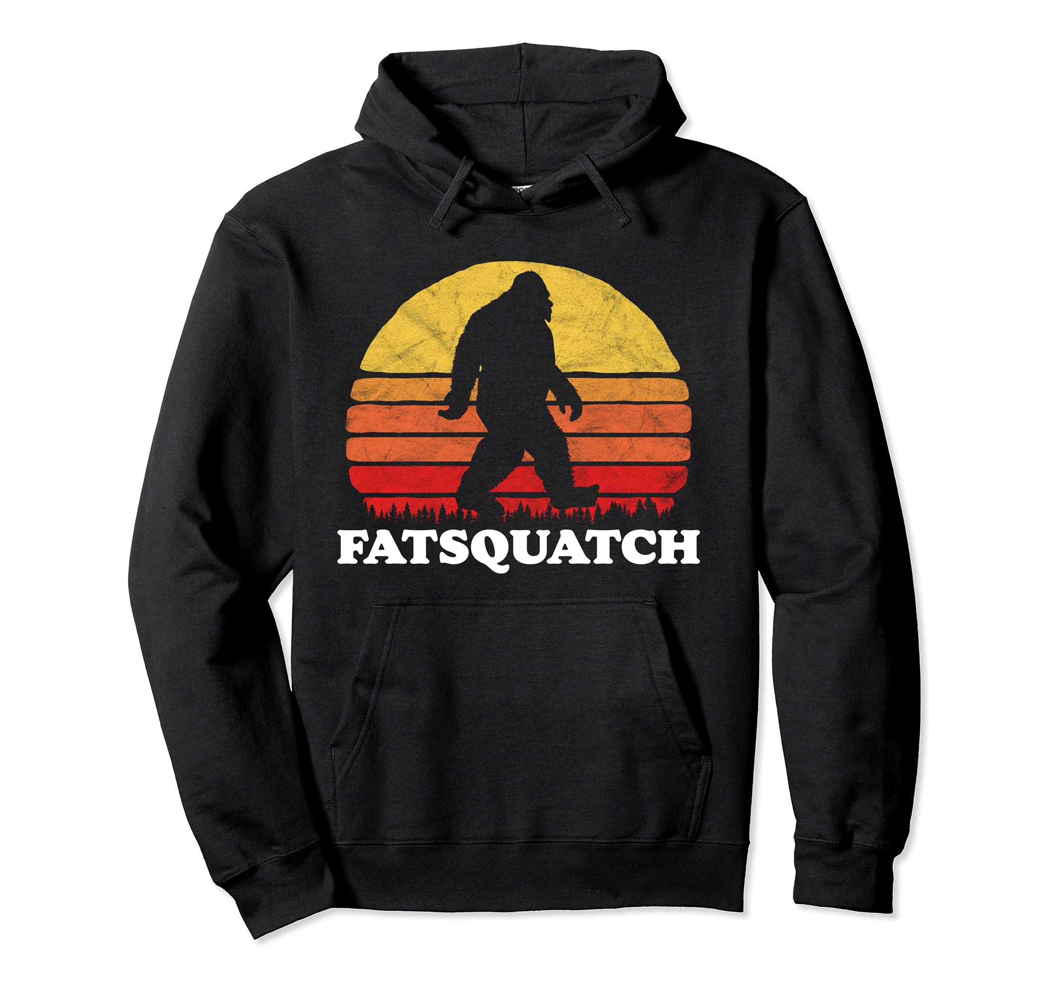 FatSquatch! Funny Fat Bigfoot Sunset Sasquatch Vintage 80s パーカー