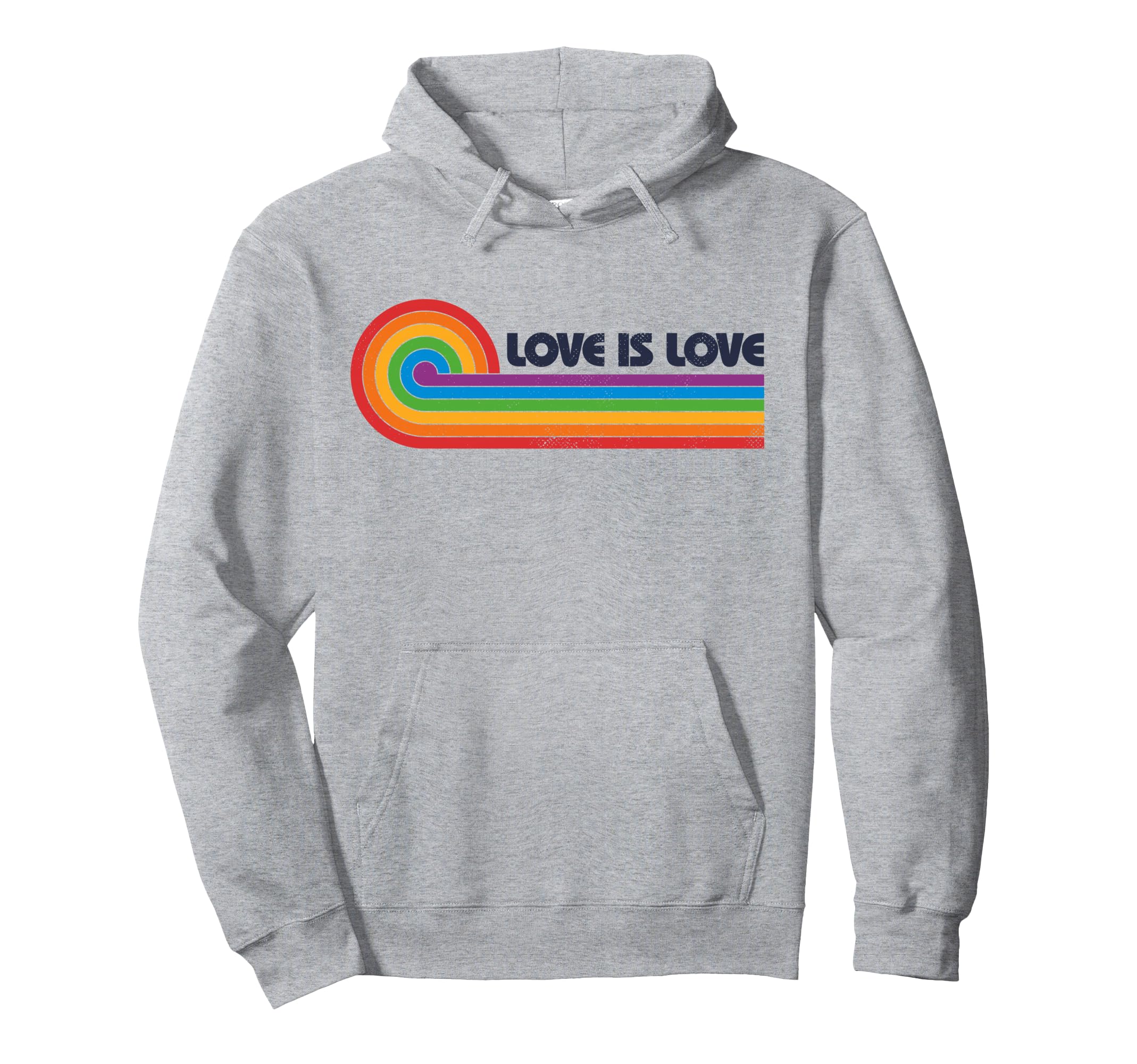 Rakuten - LGBTQ Love Is Love Gay Pride LGBT Ally Rainbow Flag Vintage パーカー
