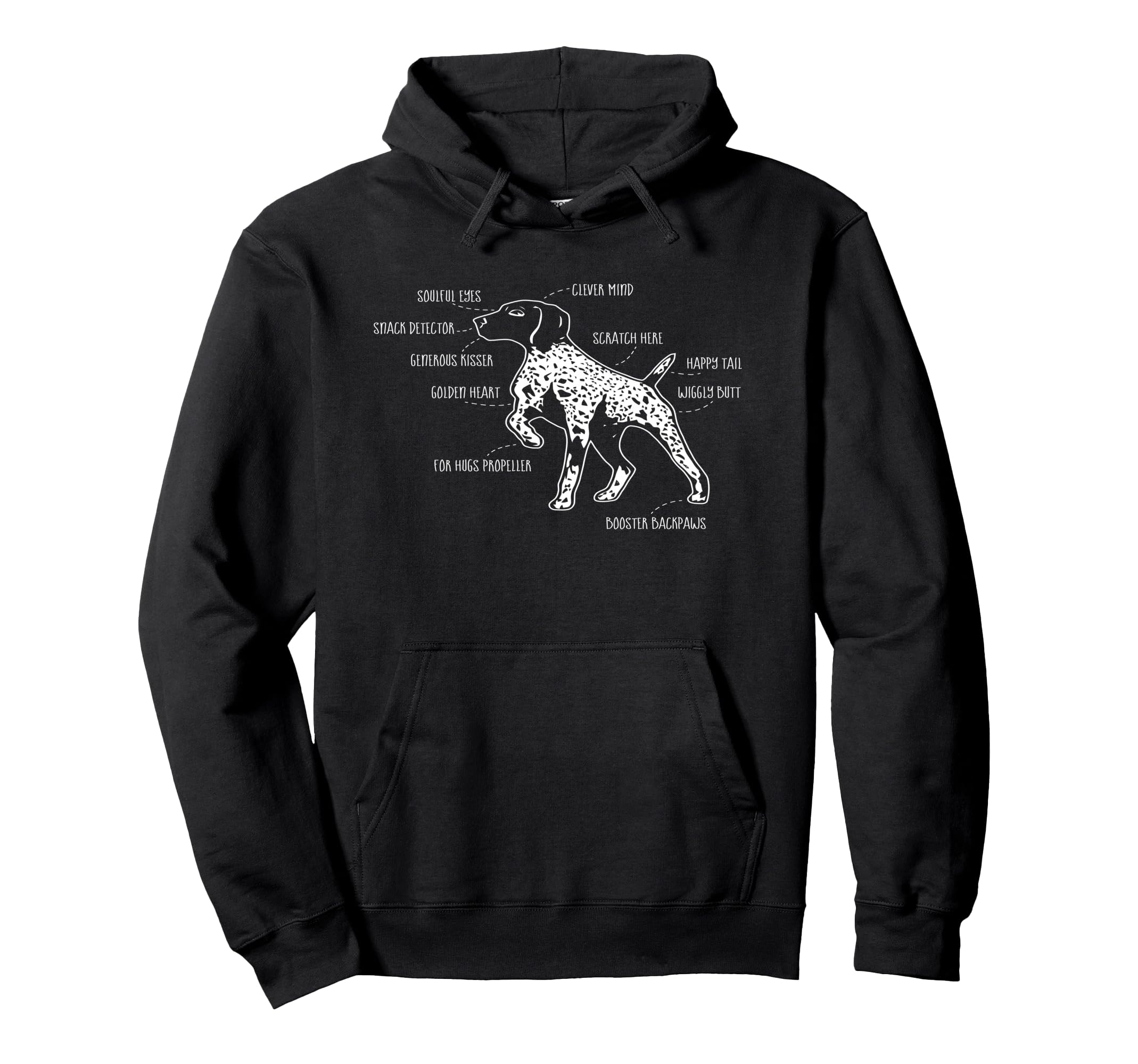 Anatomy Of A German Shorthaired Pointer GSP Dog Lover Gift パーカー