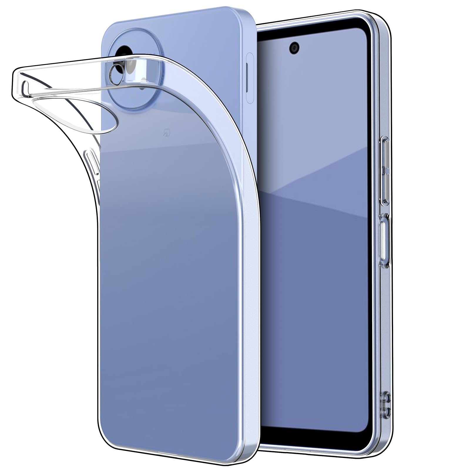 Hianjoo AQUOS wish5 SH-52F 対応 ケース クリア TPUシリコン ソフト カバー AQUOS wish5 用 スマホケース 透明 薄型 軽量 衝撃吸収 擦り傷防止 アクオス wish5 用 クリアケース