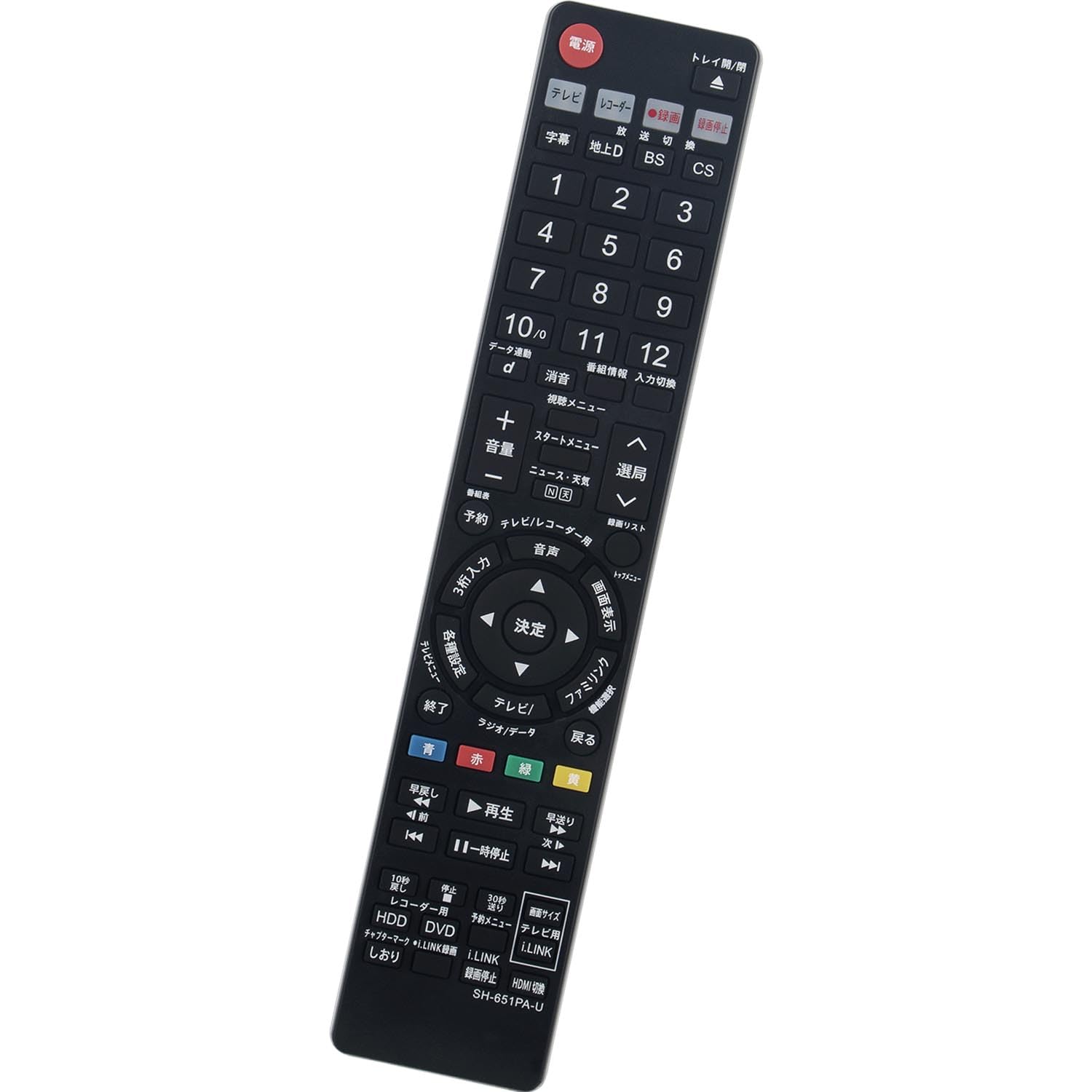 DVD用リモコン Fit For シャ ープ GA651PA GA616PA GA688PA GA769PA GA778PA GA652PA GA558PA GA558WJPA GA617PA GA618PA DV-AC82 DV-AC72 DV-AC75 BD-HD22など