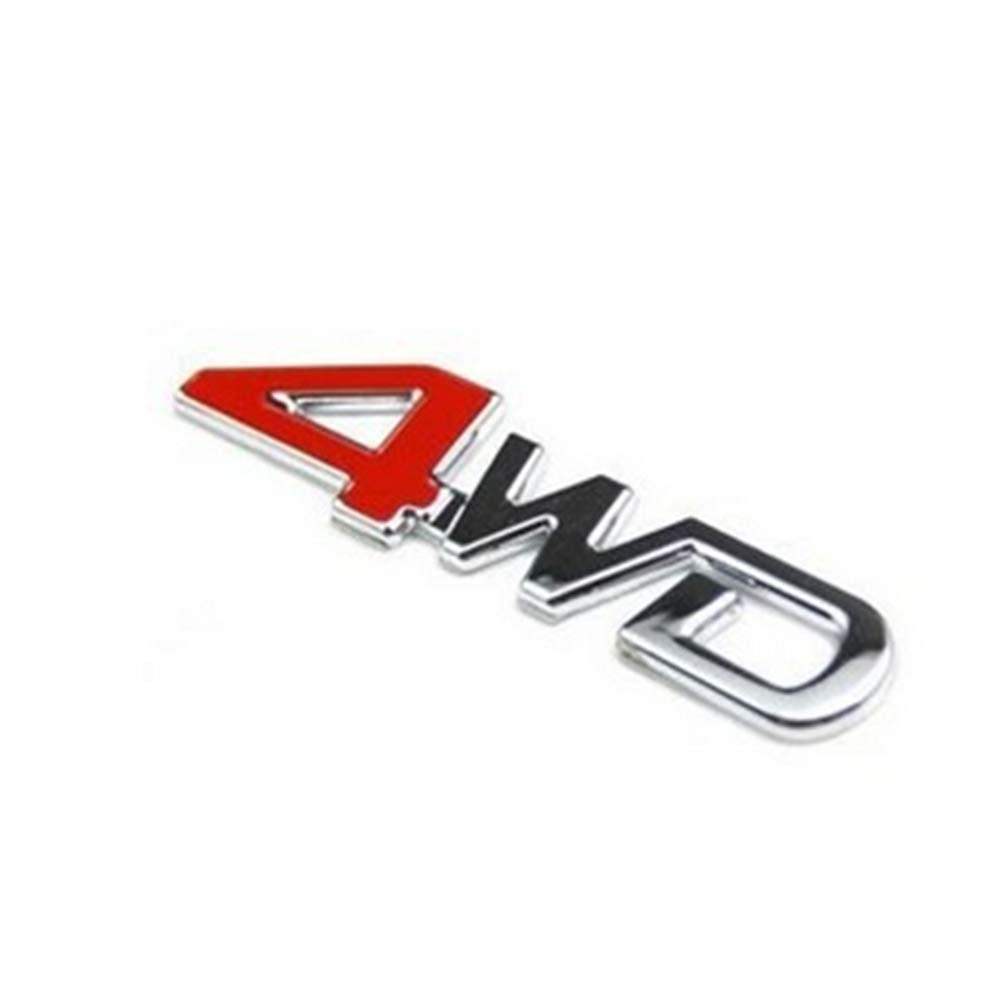 Rakuten - YFFSFDC 汎用 ステッカー 両面テープ付 簡単貼り付け 3D 立体スッテカー エンブレム 4WD 金属 カー用品 アクセサリー 装飾 車 プレゼント