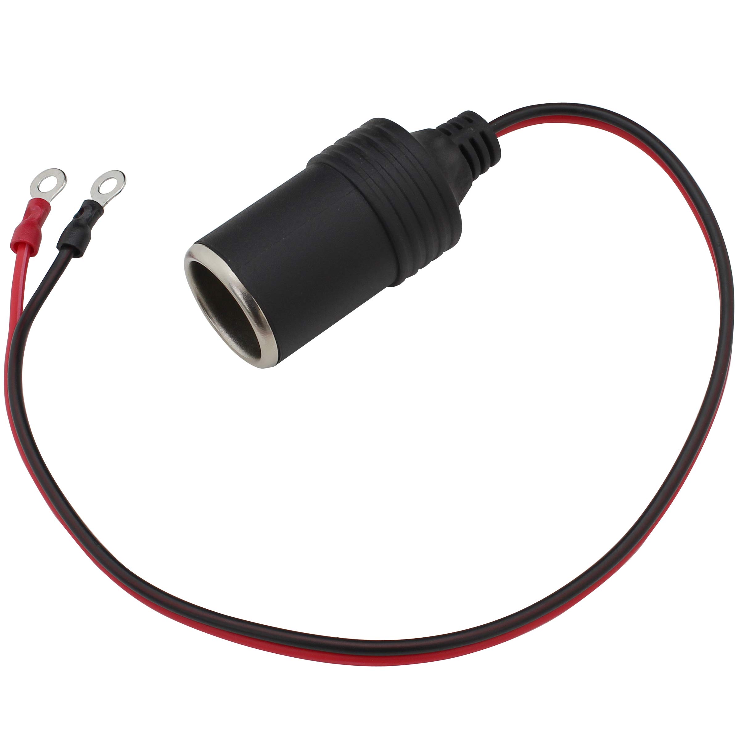 シガーソケット メス 12V 丸端子 30cm
