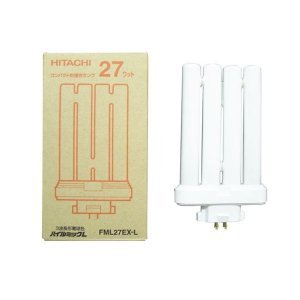 日立 コンパクト形蛍光ランプ 《パラライトフラット》 27W 3波長形電球色 FML27EX-LDK10（楽天・レックストア）