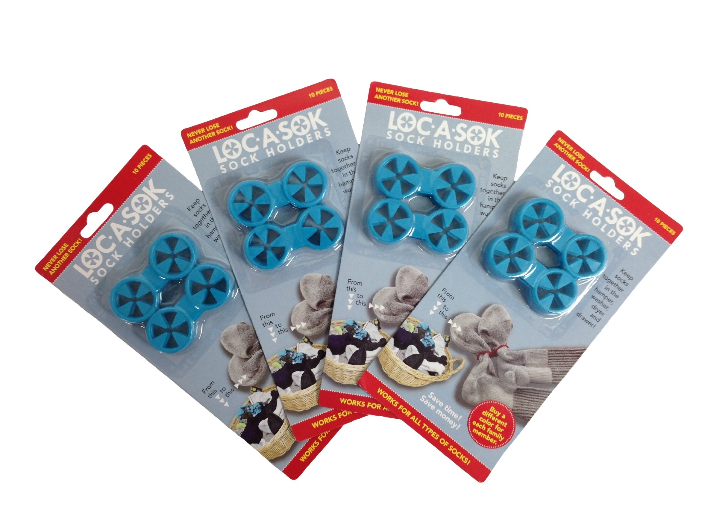 Loc A Sok Sock Locks（ロック ア ソック ソック ロックス）（40個パック）オールブルー