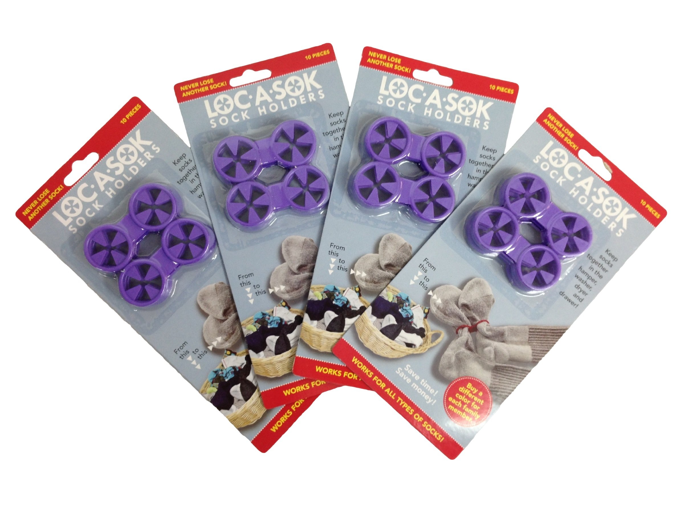 Loc A Sok Sock Locks（ロック ア ソック ソック ロックス）パープル（40個パック）