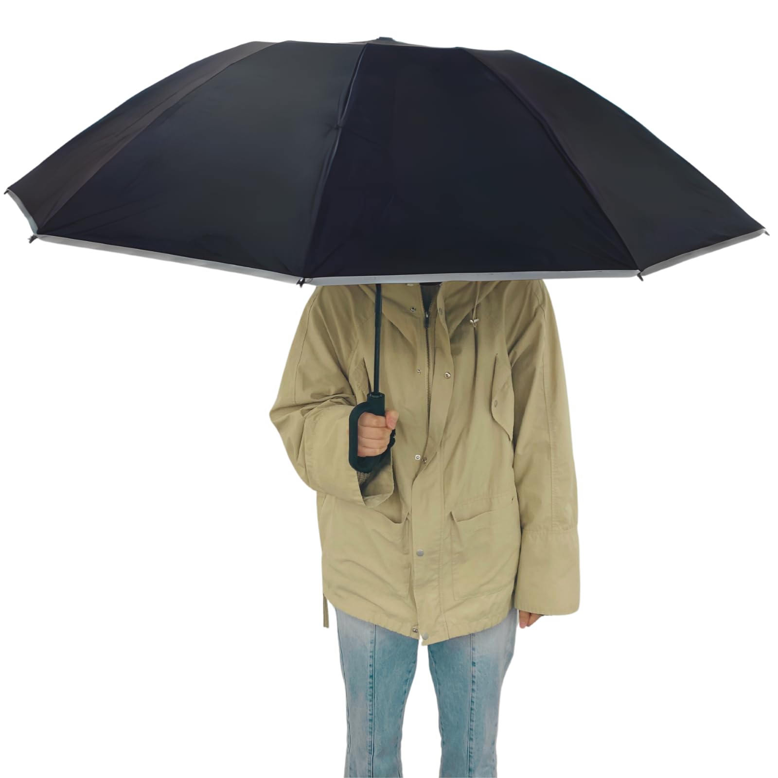 Rakuten - 【brocky】 折りたたみ傘 メンズ 傘 折り畳み傘 日傘 晴雨兼用 強風対策 ブラック