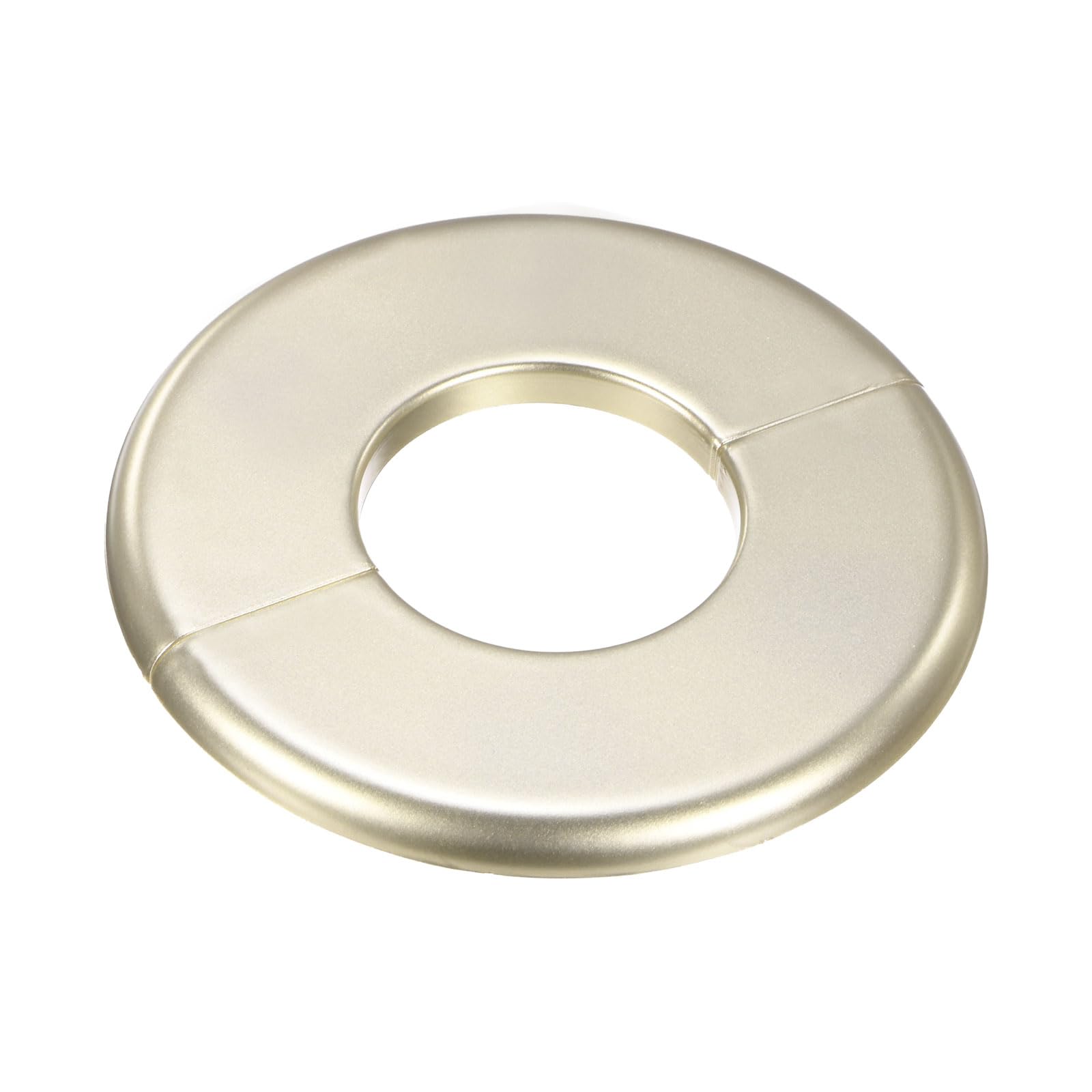 M METERXITY 1パックの壁用スプリットフランジ A BSラウンド自己粘着エスカッションプレートカバーバックル 40 mm / 1.57インチ径のパイプアクセサリー/床/シーリング用 配管カバープレート[金 6.5