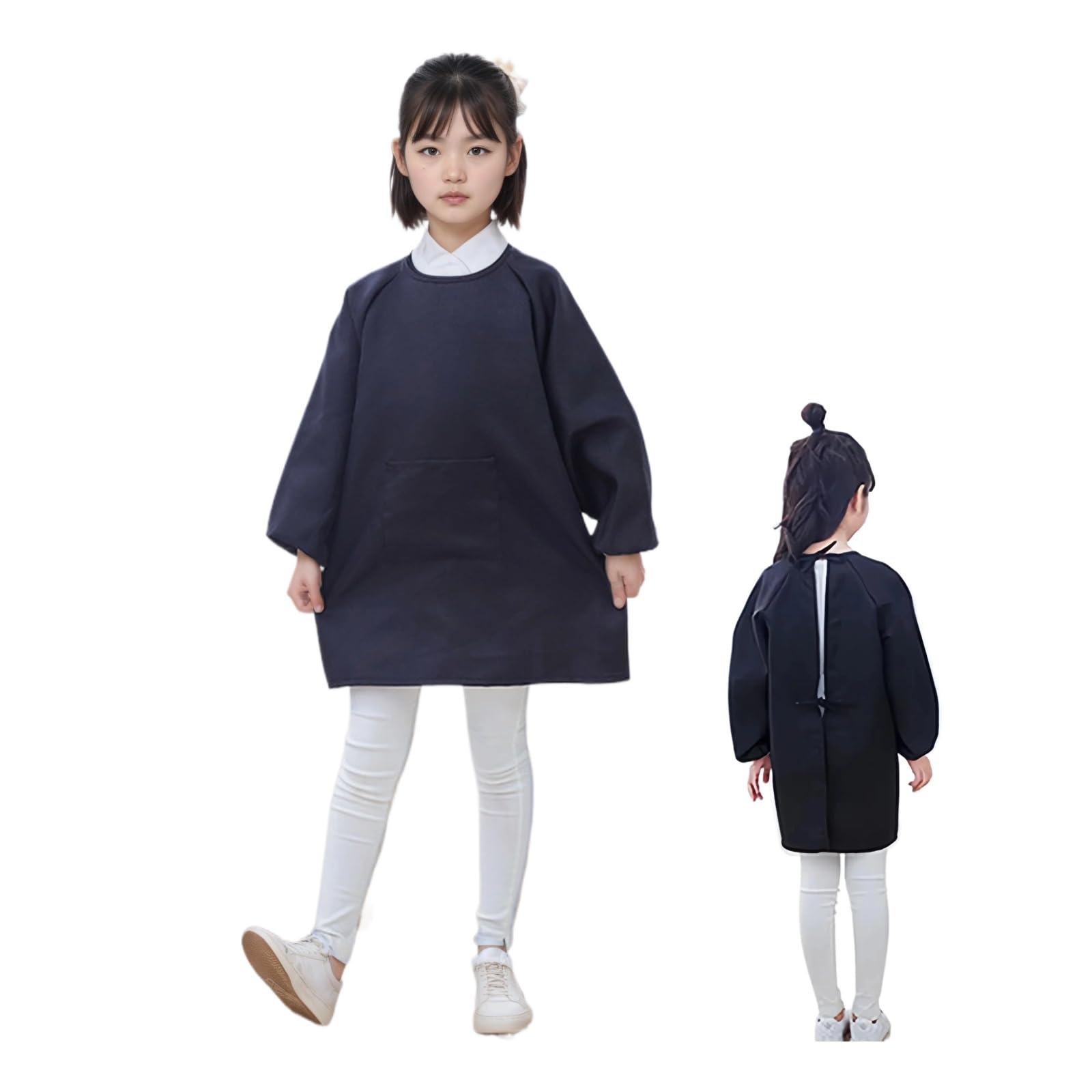 [MYJYG] エプロン 女の子 男の子 子供 保育園 100-120 子供スモック スモッグ 中学...