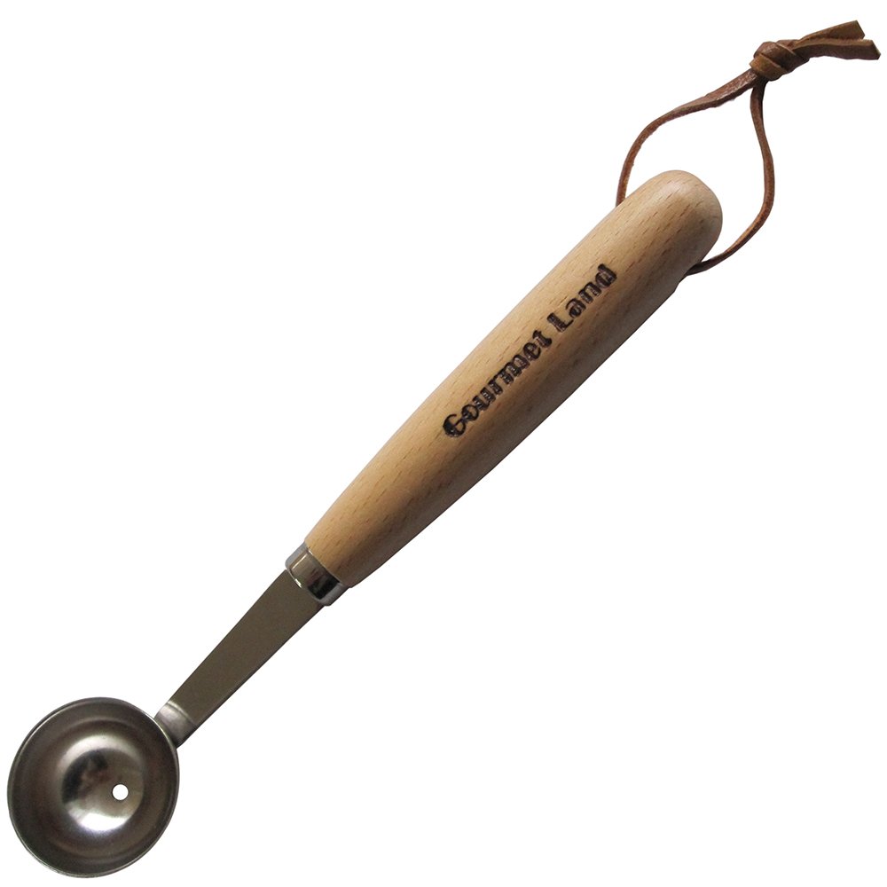 • サイズ:全長160mm • 重量:25g • 材質:本体/ステンレス鋼、取っ手/天然木