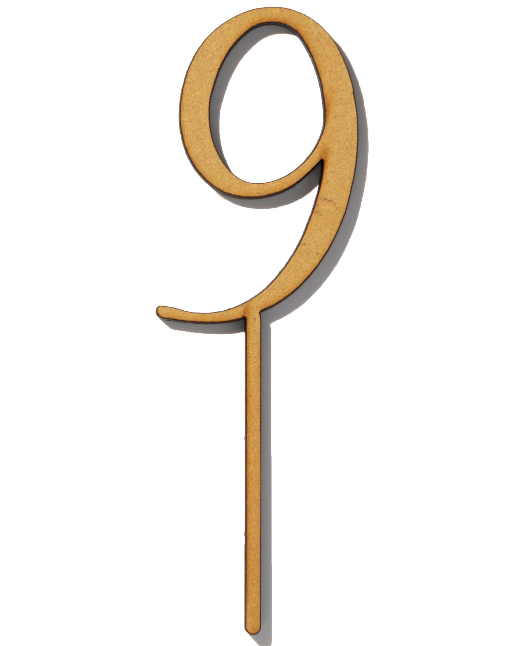 KNOP（クノップ）”9” 木製 ケーキトッパー nine