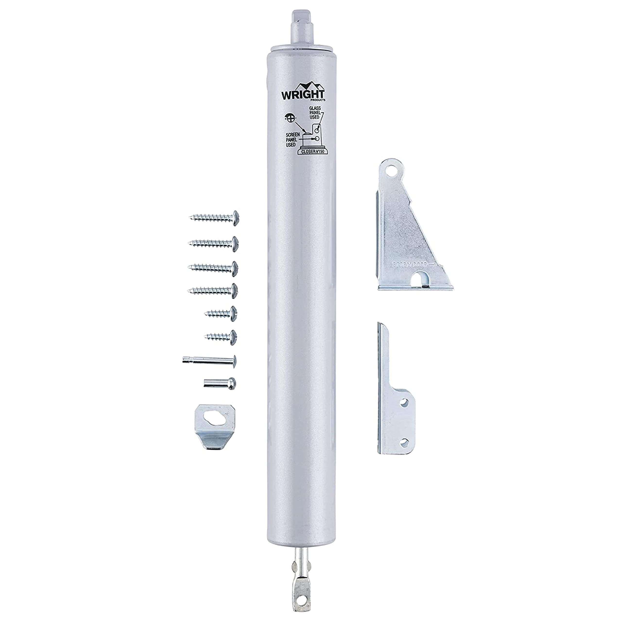 Heavy-Duty Pneumatic Screen Door Closer-ALUM H/DUTY DOOR CLOSER (並行輸入品)