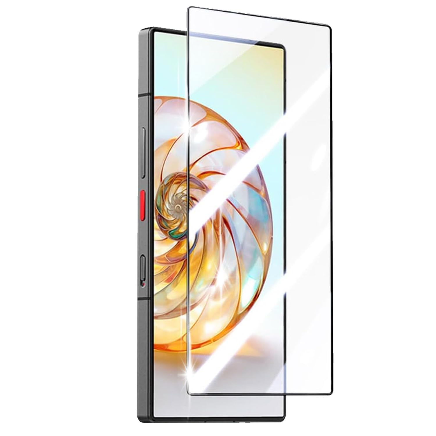 KUROMORO スクリーンプロテクター フィルム 1本 ZTE nubia Z70 Ultra 対応 強化ガラス 9H 表面硬度 0.3mm 2.5D 超薄 耐指紋 撥油性 高透過率 95% 保護フィルム