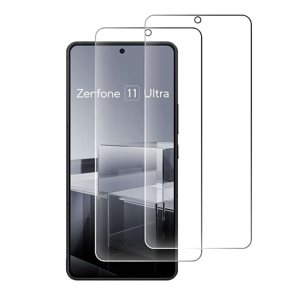  FOR Zenfone 11 Ultra フィルム 強化ガラス 旭硝子製 FOR Zenfone 11 Ultra ガラスフィルム 全面保護 硬度9H 飛散防止 指紋防止 自動吸着 気泡防止 液晶保護フィルム