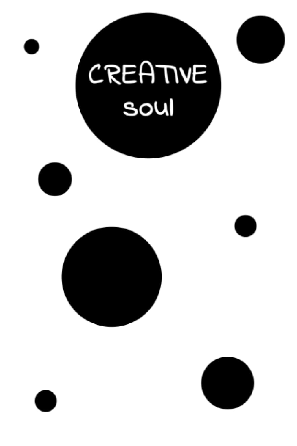 Creative Soul: Classy White with Black Polka Dots Gridded Composition Notebook, 120 Total Pages of which 118 Dot Grid Pages - 6 x 9 inches, Great Gift for Women, Girls and Teenage Girls