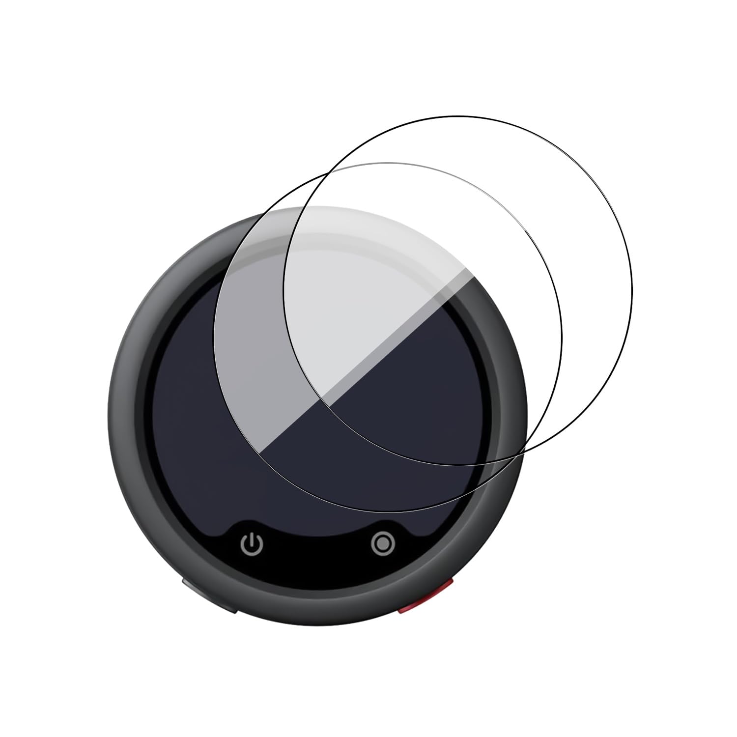 For Insta360 Mic Pro (送信機) フィルム 保護フィルム 強化ガラス 液晶保護フィルム 指紋防止 撥油性 高透過率 飛散防止 高硬度 Insta360 Mic Pro 保護フィルム