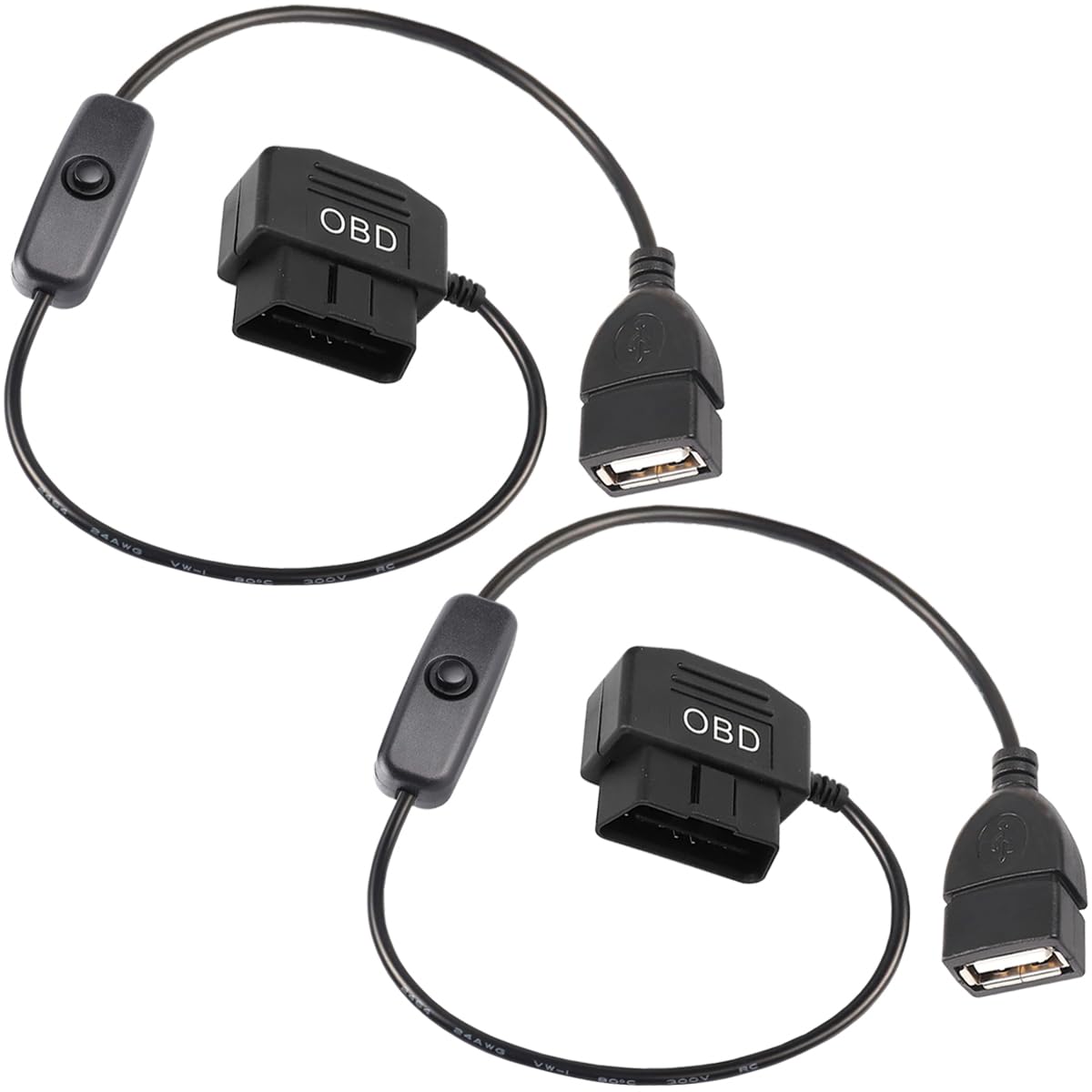 • 幅広い用途: OBD2 から USB への充電器は、カーレコーダー、GPS ナビゲーター、およびカーカメラ、GPS 用のその他の 5V カーデバイス変更電源に適しています。 • 目的: OBD2 から USB への電源コードは、シガーライターソケットを解放して、12V-40V OBD 電圧入力を 5V 2A USB メス出力に変換し、USB インターフェースデバイスを充電します。 • USB プラグ: 車内の USB インターフェースデバイスに電力を供給するのに適しており、携帯電話、カーレコーダー、GPS ナビゲーター、MP3、MP4、電源などの 5V デバイスの充電に使用できます。 • コンパクトなデザイン: USB 電源充電ケーブルには、過電流保護と短絡保護が備わっています。12V、24V、36V の電圧を 5V に変換し、車内の不安定な電圧を 5V に安定させ、バッテリーが特定の値以下かどうかをチェックして自動的に電源を遮断し、過度のバッテリー消費による点火や運転障害を回避できます。 • 使いやすい: 使用すると非常に便利です。プラグアンドプレイ、インターフェース、簡単にインストールでき、複雑なツールは必要ありません。 • プレミアム素材: 優れたパフォーマンス、柔軟性、耐久性のために高品質の ABS 素材で作られています。 • パッケージ内容: OBD2 から USB への充電器 2 個。