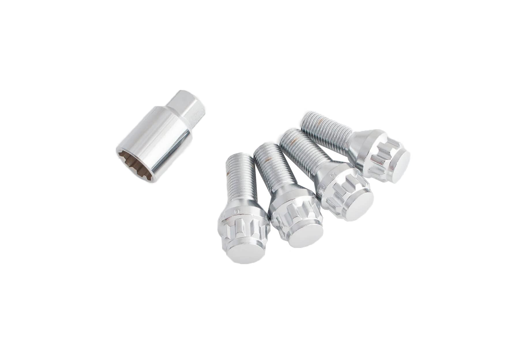 ERST(エアスト) ロックボルトキットM12 × 1.75-首下31mm 色:クロムメッキ 4本セット