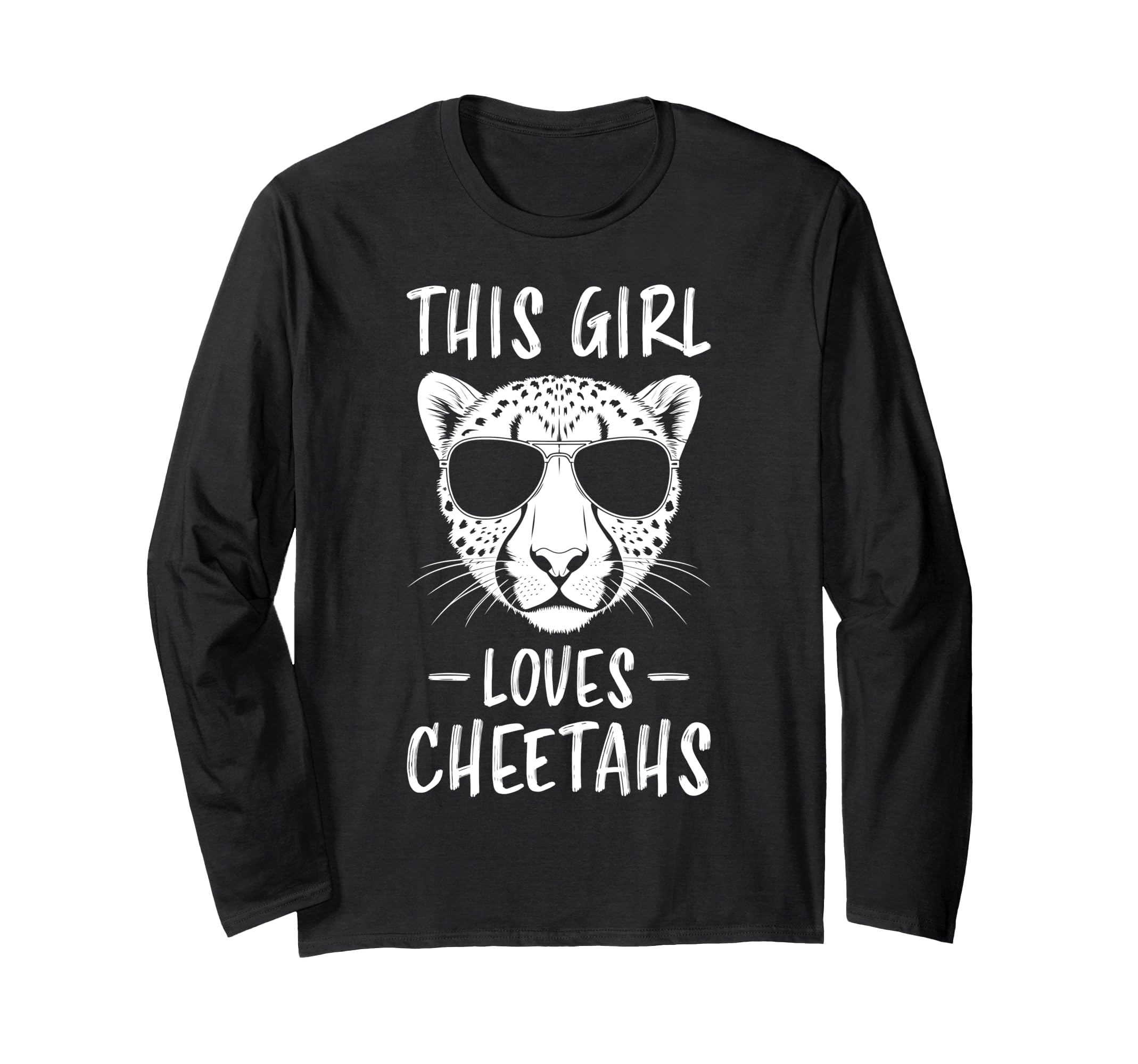この女の子はチーターのおもしろいチーターが大好き 長袖Tシャツ lexstore-10158105 レックストア パッケージ画像