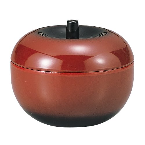 中谷兄弟商会 山中漆器 リンゴ型珍味入 ぼかし塗 夕映え 33-4610 lexstore-10159755 レックストア パッケージ画像