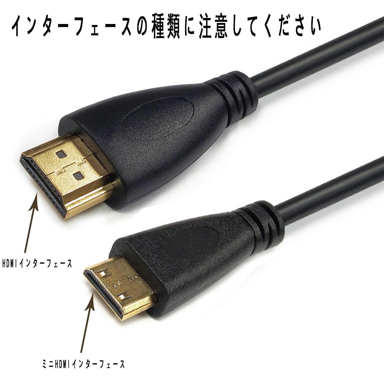 Mini HDMI to HDMIケーブル 変換ケーブル 延長ケーブル 4K@60Hz 18Gbps 中継 双方向通信 変換 Mini ノートパソコン、カメラなどに対応 1.5m(タイプAオス - ミニタイプCオス) - 2