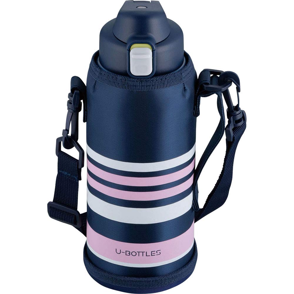 和平フレイズ 水筒 スピードX2 ユーボトルズ 1L ネイビー 直飲み セラミックコーティング スポーツドリンクOK 真空断熱構造 保冷専用 RH-1420