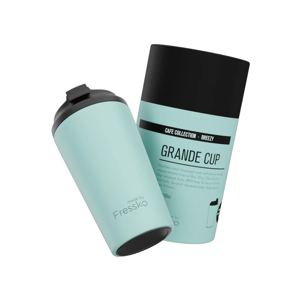 made by Fressko Grande タンブラー コーヒー専用 おいしさ長持ち 高い密封性 475ml / 16oz