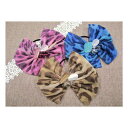 ヘアゴム・ゴムポニー 大きい石付 リボン ヘアゴム No.025 ギフトに最適 安心・長持ちの日本製ヘアアクセサリー