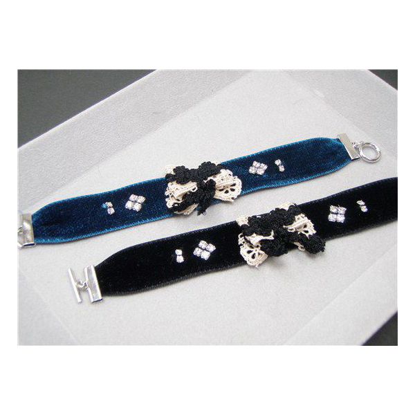 高級 ベルベット ブレスレット No.018 安心・長持ちな日本製お洒落アイテム ギフトに最適 メール便対応