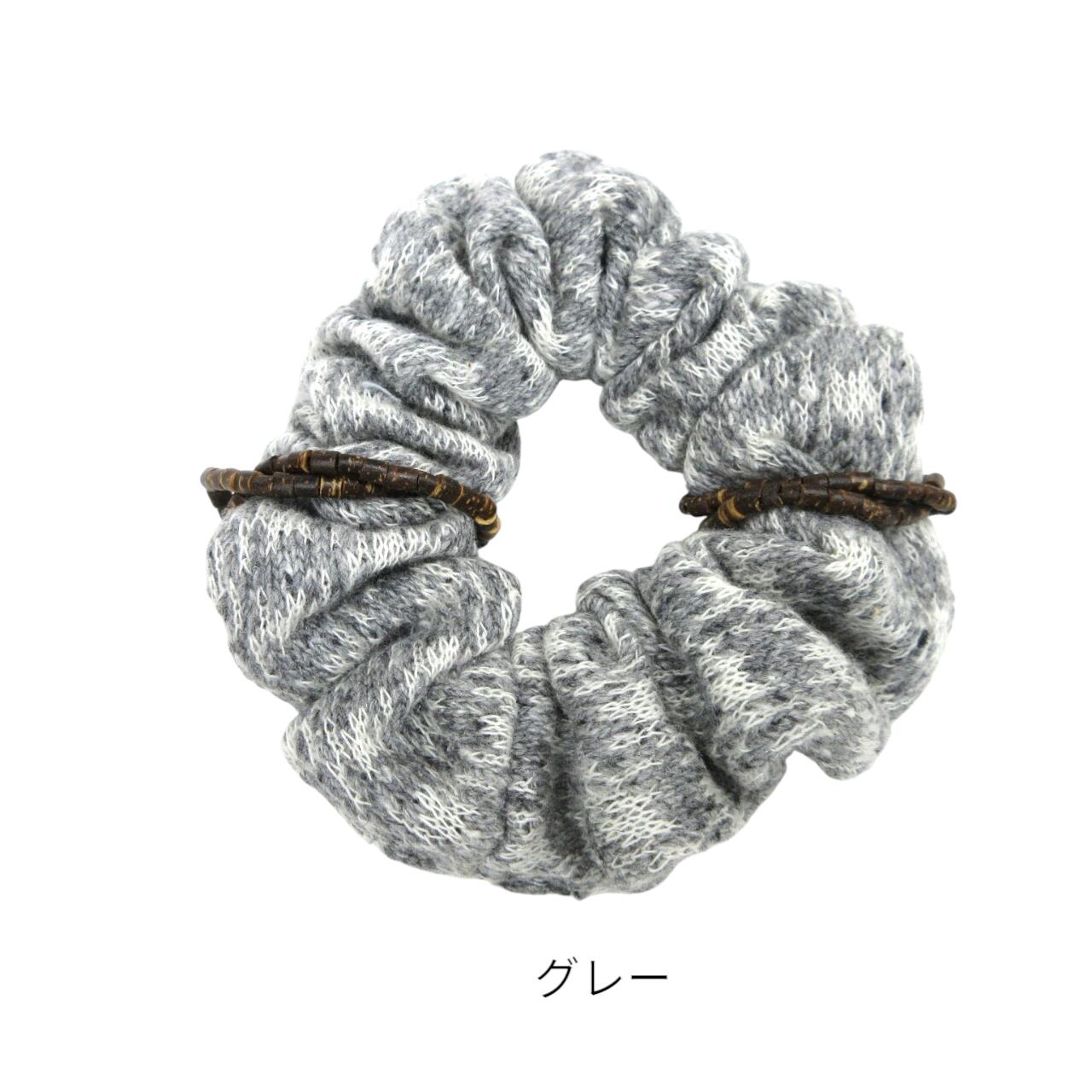楽天市場】ニット 生地（カラーグレー）（シュシュ｜ヘアアクセサリー