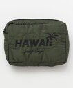 ロカニポーチ KHAKI BLACK Kahiko カヒコ ポーチ 小物入れ HAWAII ハワイ ギフト プレゼント シンプル 化粧ポーチ ハワイアン雑貨 1