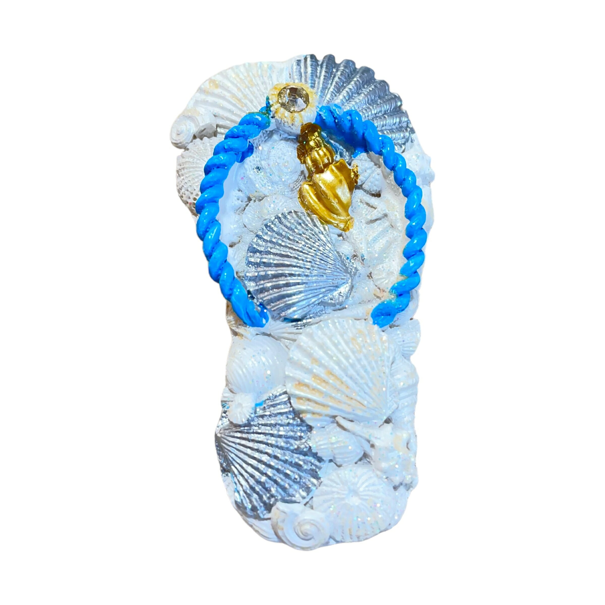 Island Heritage ポリレジン樹脂製マグネット シェルビーチサンダル ハワイアン ハワイアン雑貨 磁石 貝殻 ハワイ直輸入